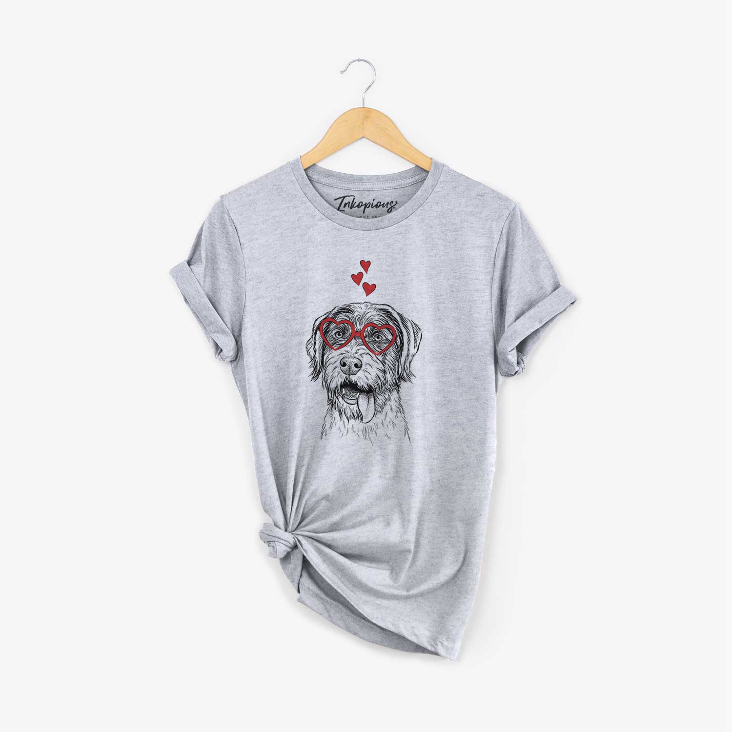 Valentine Hazel the German Wirehaired Pointer Mix - Unisex Crewneck