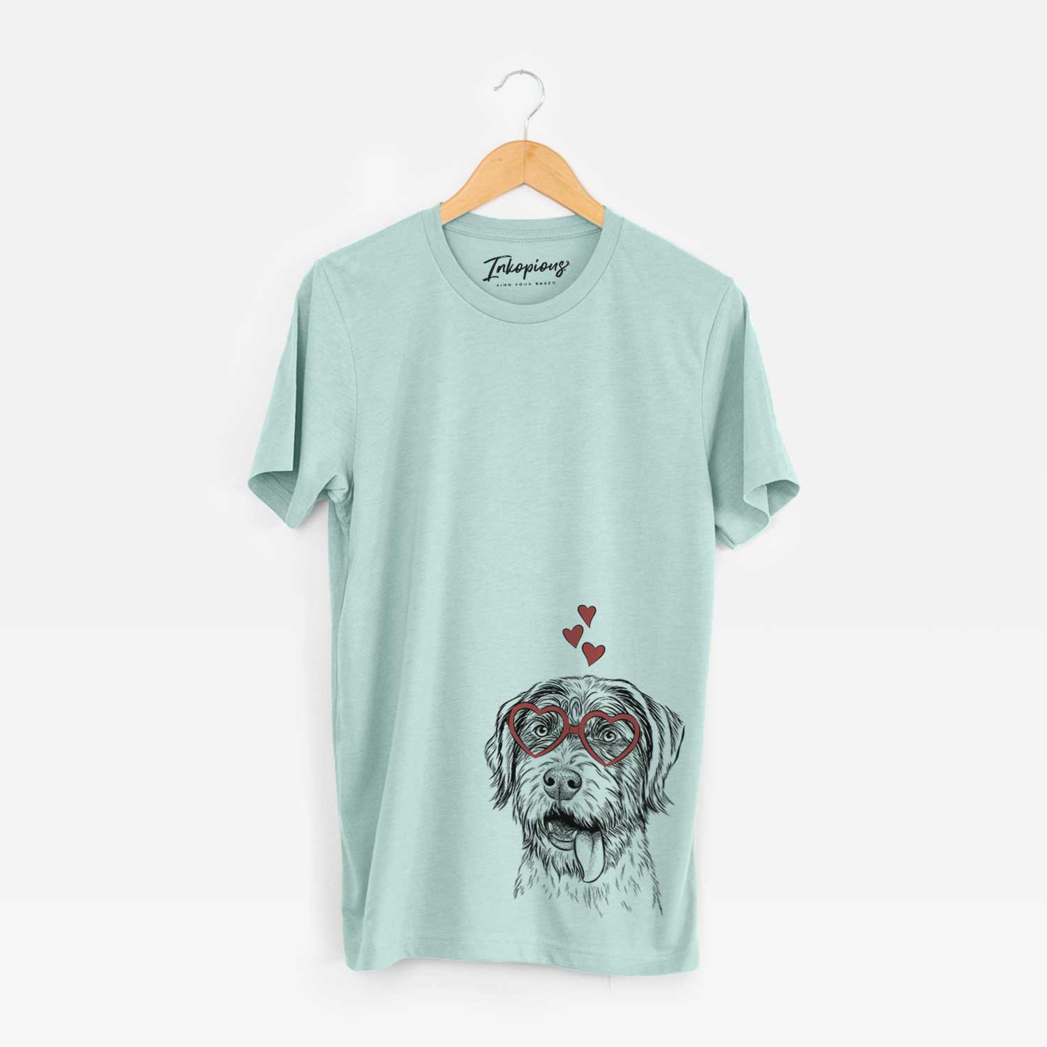 Valentine Hazel the German Wirehaired Pointer Mix - Unisex Crewneck