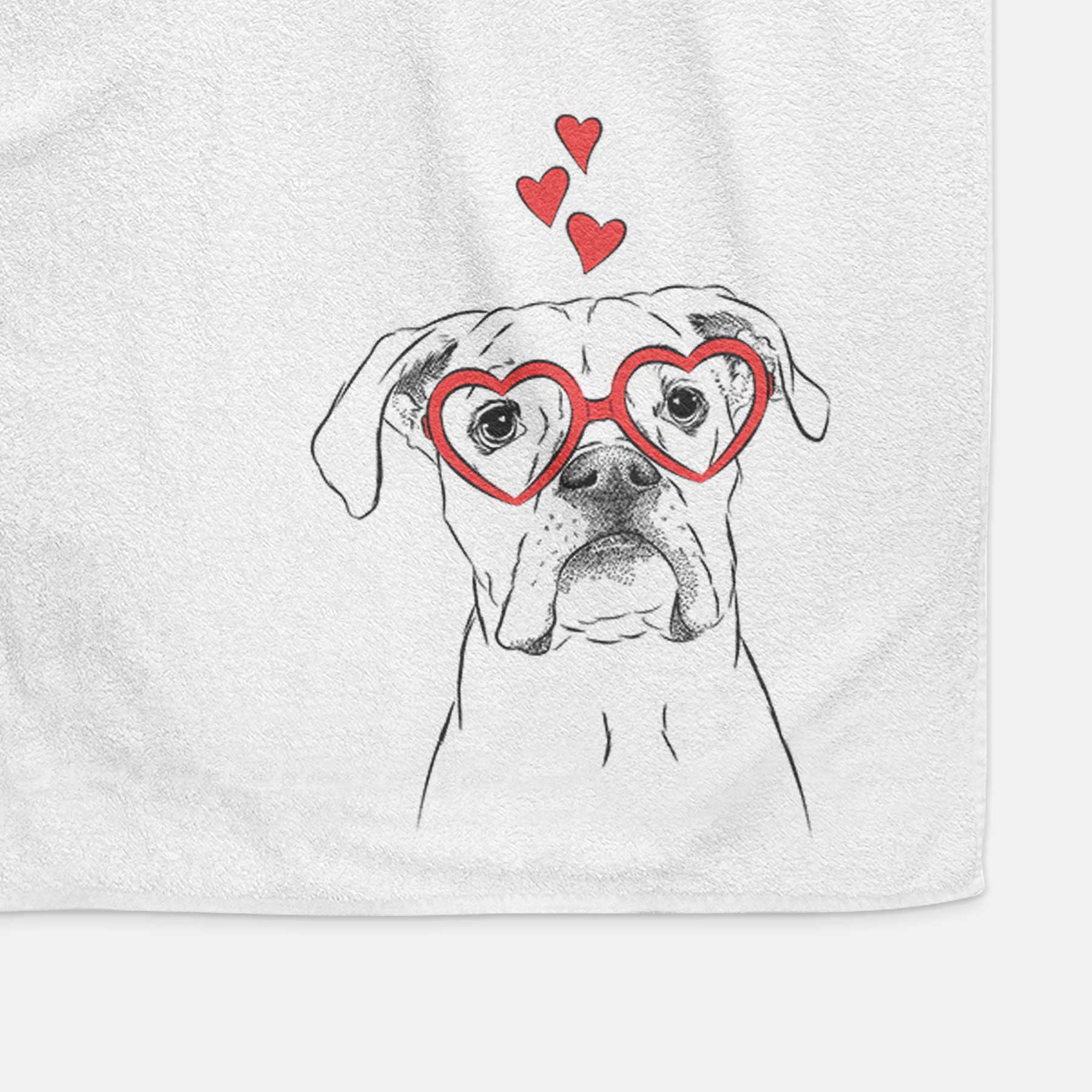 Henley the Boxer Decorative Hand Towel