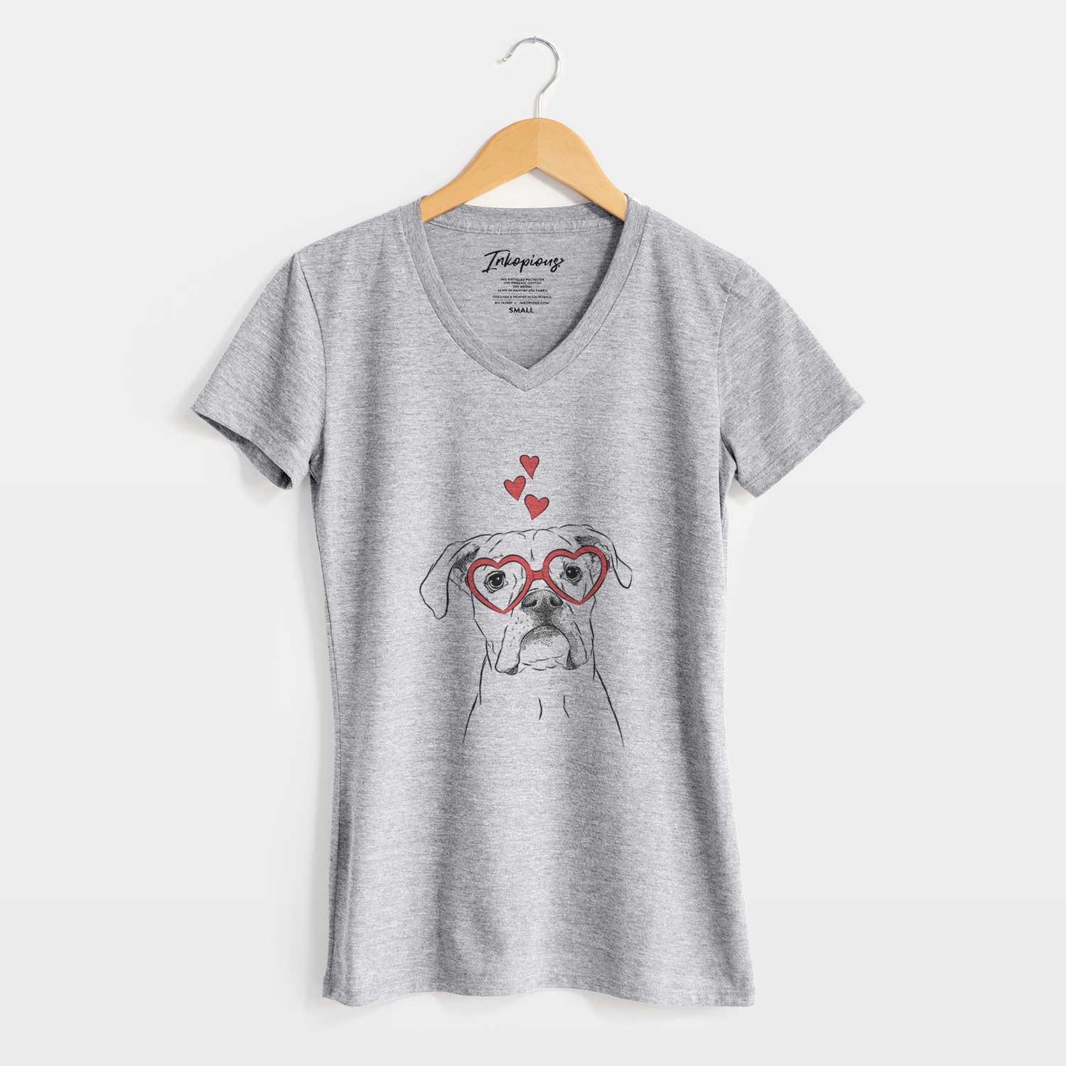 Valentine Henley the Boxer - Women's V-neck Shirt