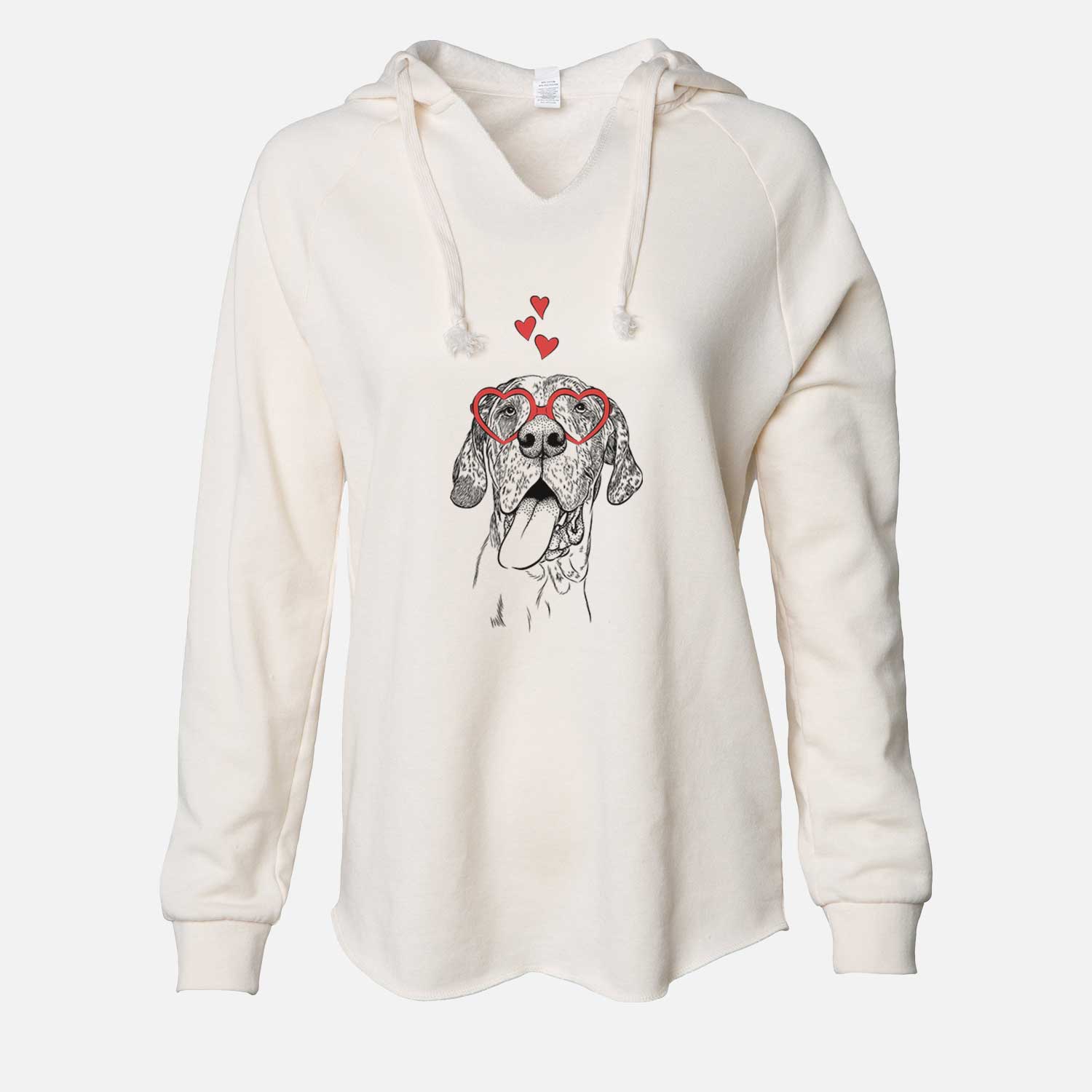 Valentine Hennessey the Great Dane - Cali Wave Hooded Sweatshirt