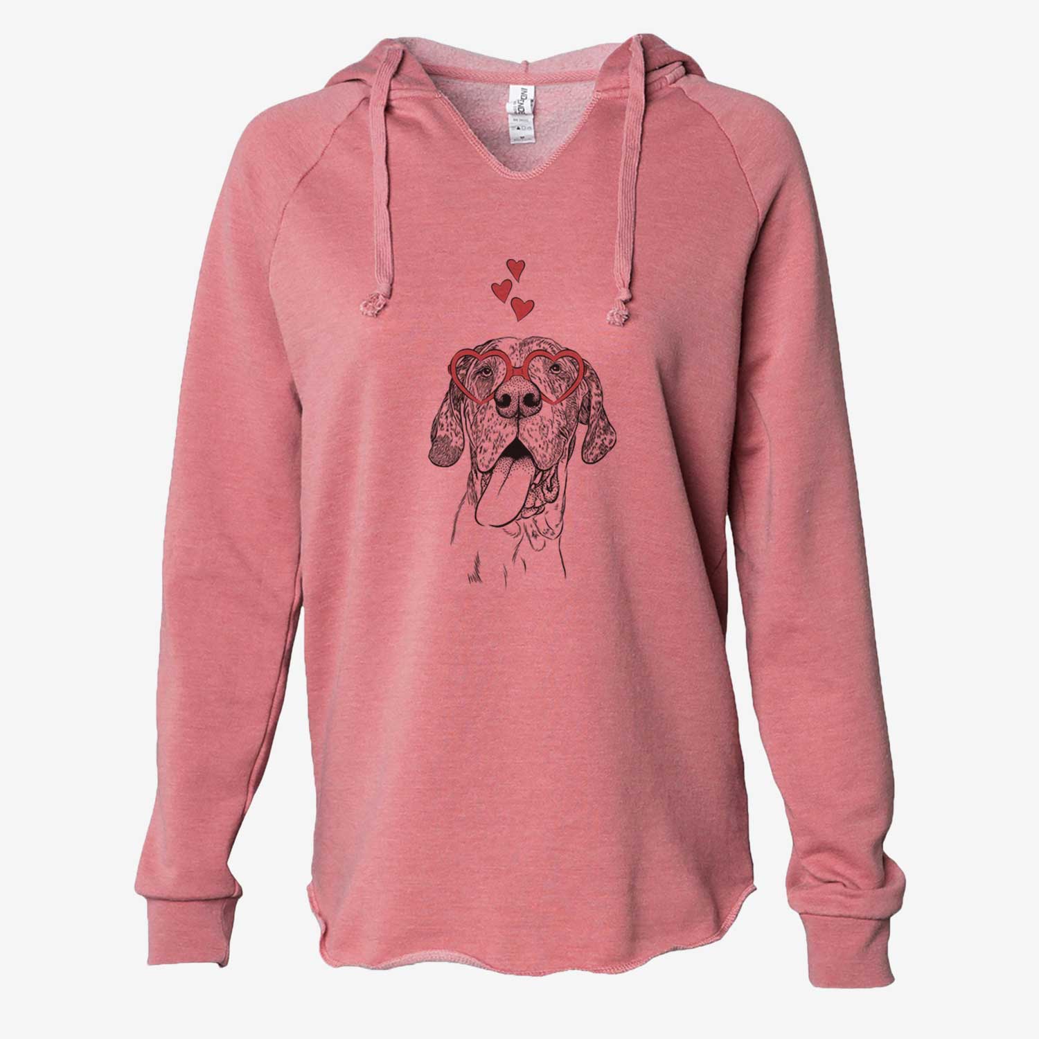 Valentine Hennessey the Great Dane - Cali Wave Hooded Sweatshirt