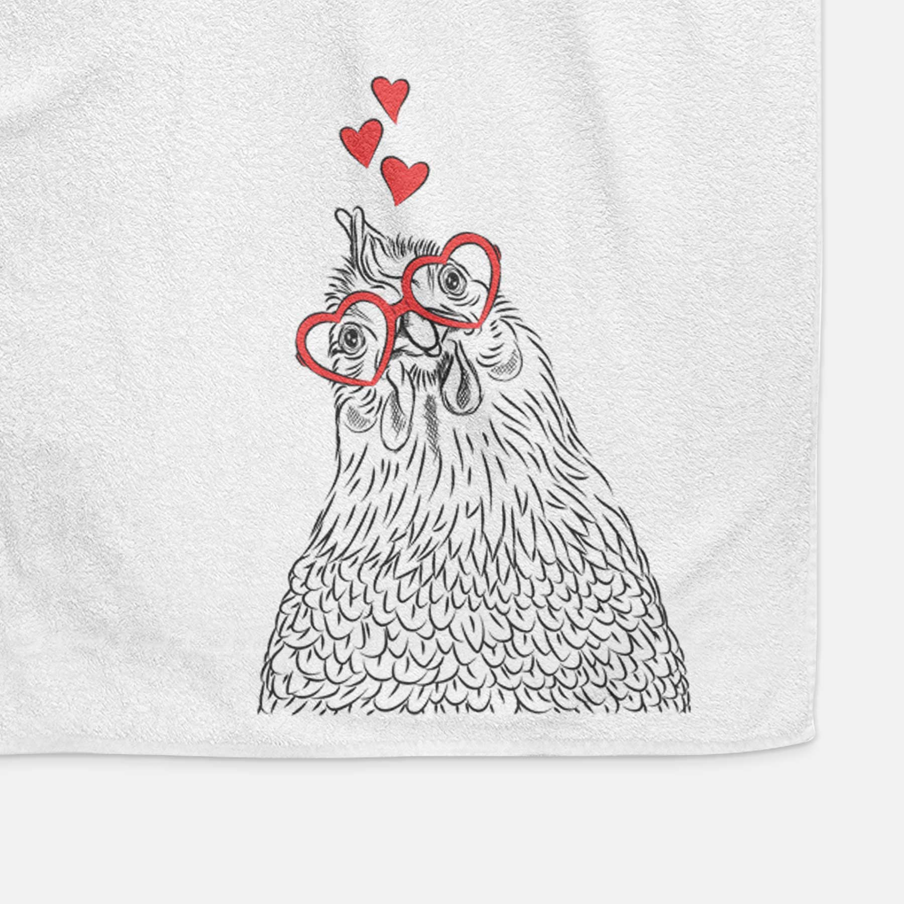 Henrietta the Chicken Decorative Hand Towel