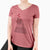 Valentine Henrietta the Chicken - Women's V-neck Shirt