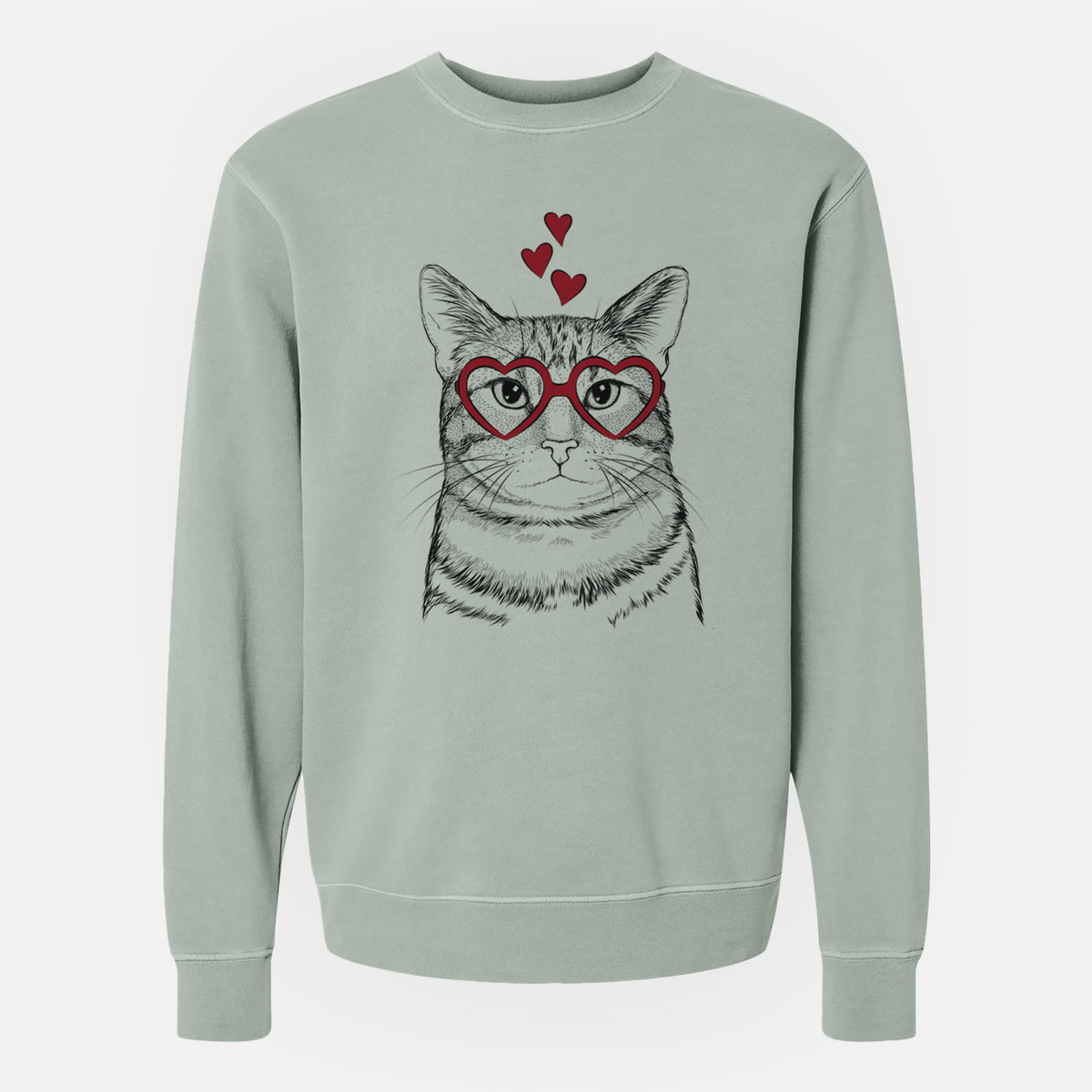Valentine Henry the Bengal - Unisex Pigment Dyed Crew Sweatshirt