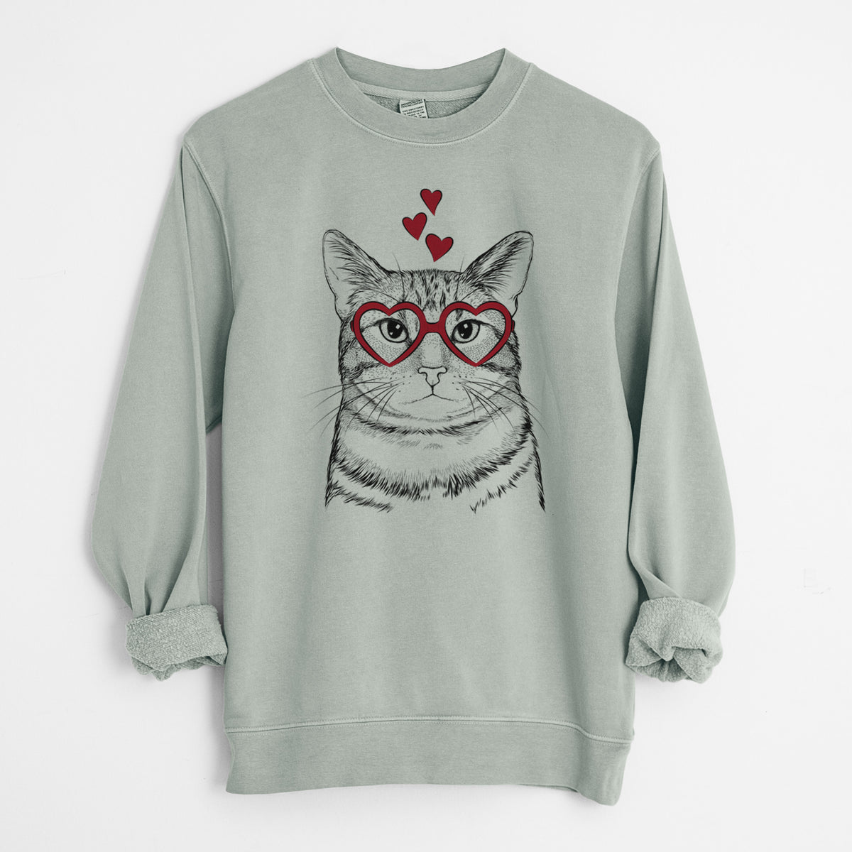 Valentine Henry the Bengal - Unisex Pigment Dyed Crew Sweatshirt