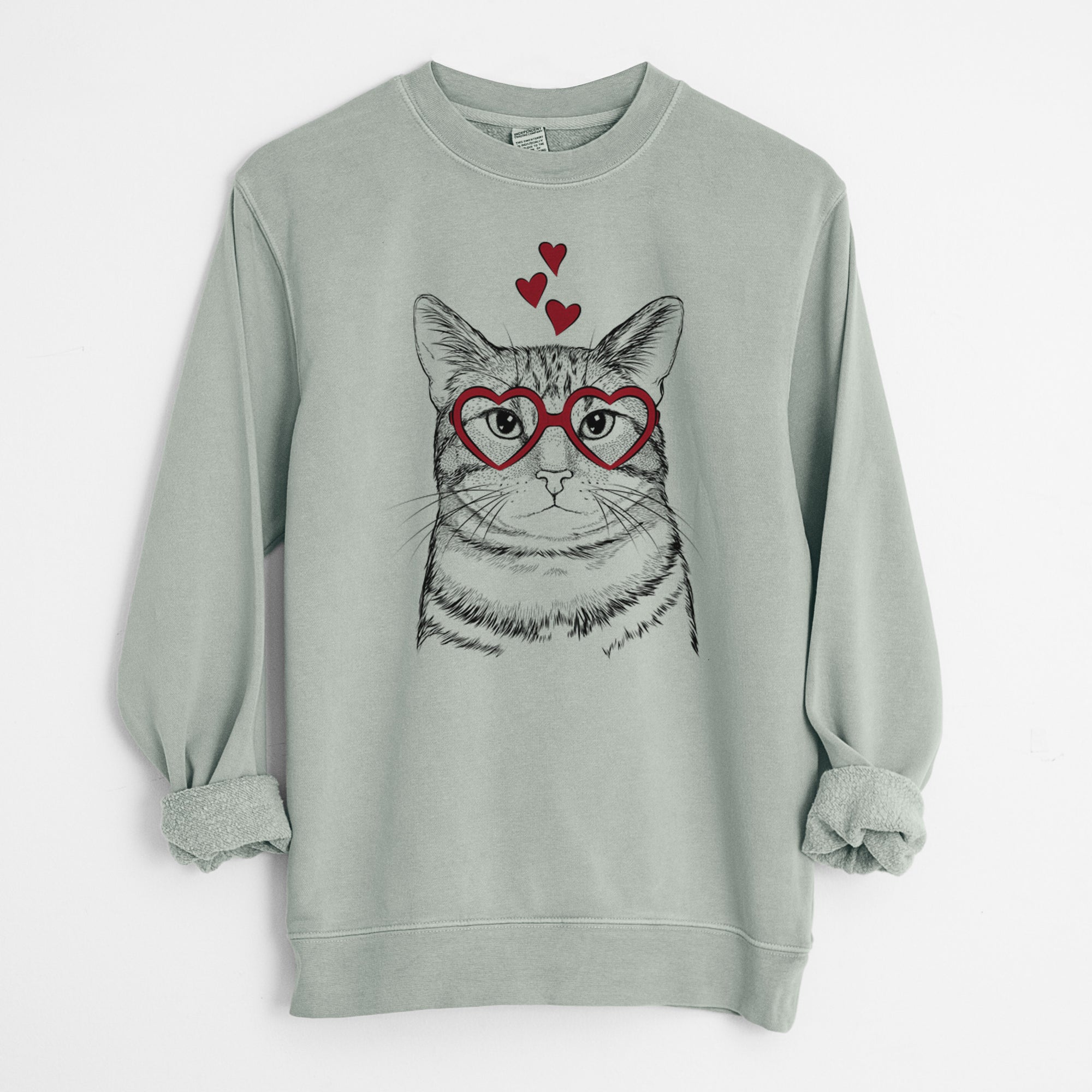 Valentine Henry the Bengal - Unisex Pigment Dyed Crew Sweatshirt