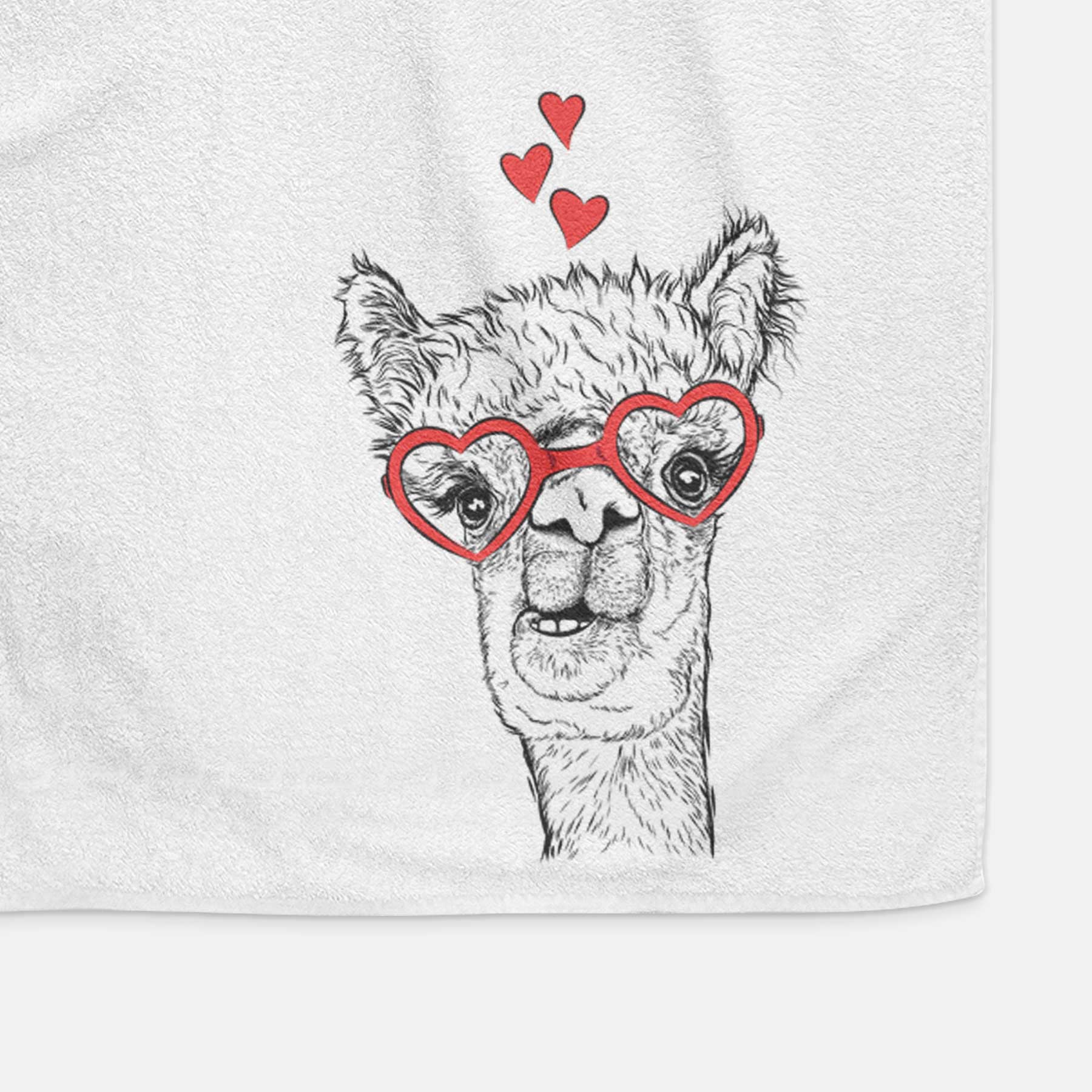 Henry the Alpaca Decorative Hand Towel