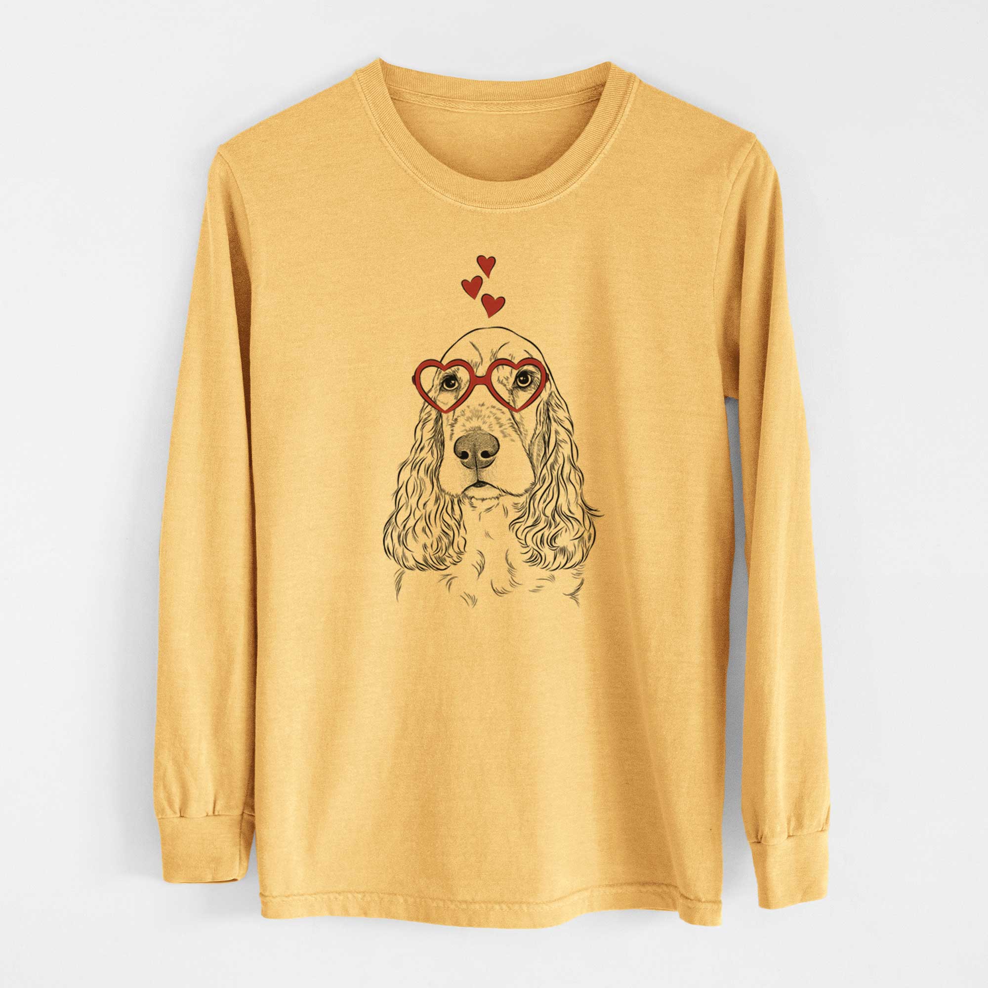 Valentine Henry the English Cocker Spaniel - Heavyweight 100% Cotton Long Sleeve