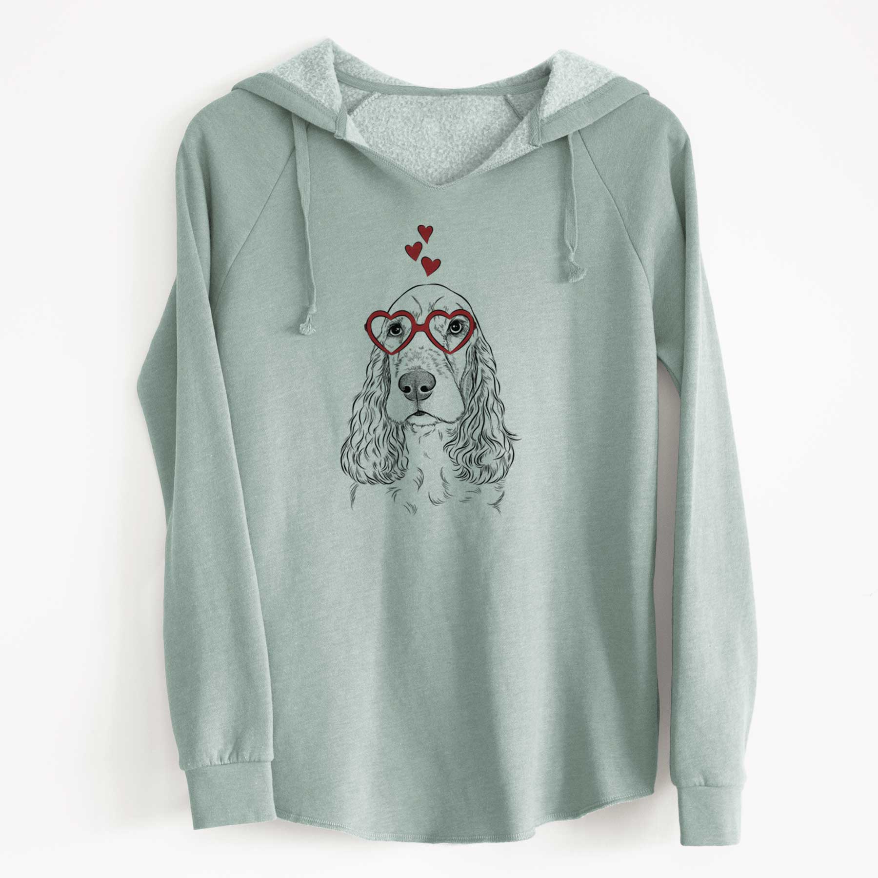 Valentine Henry the English Cocker Spaniel - Cali Wave Hooded Sweatshirt