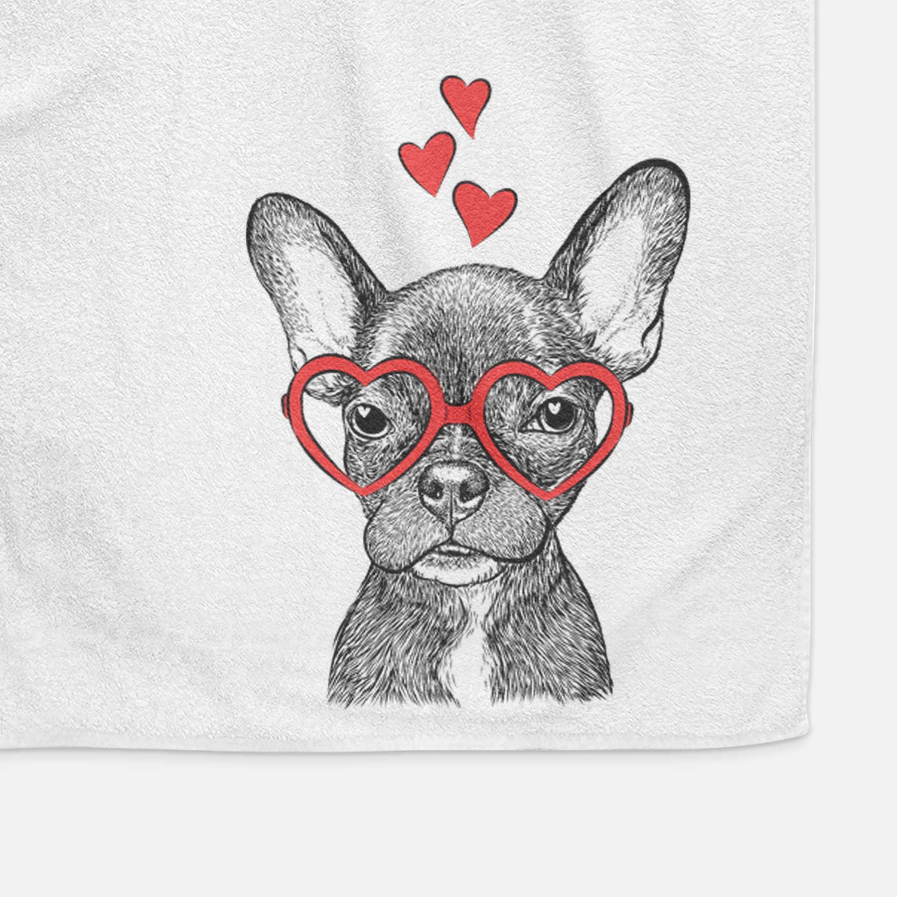 Henry the French Bulldog Decorative Hand Towel