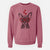 Valentine Henry the French Bulldog - Unisex Pigment Dyed Crew Sweatshirt