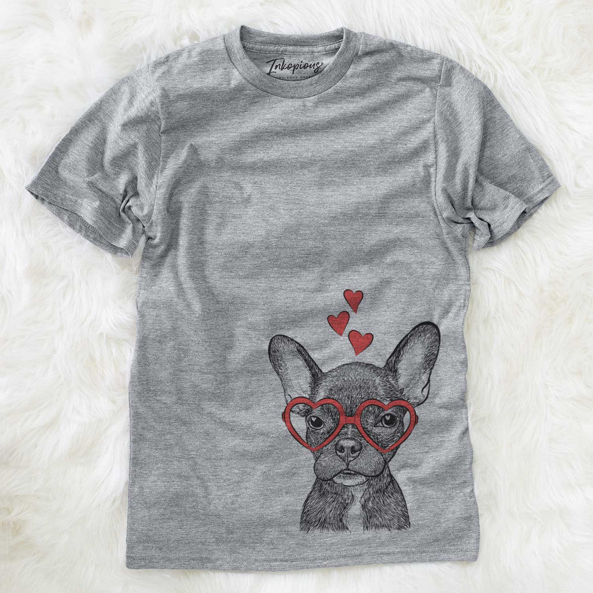 Valentine Henry the French Bulldog - Unisex Crewneck