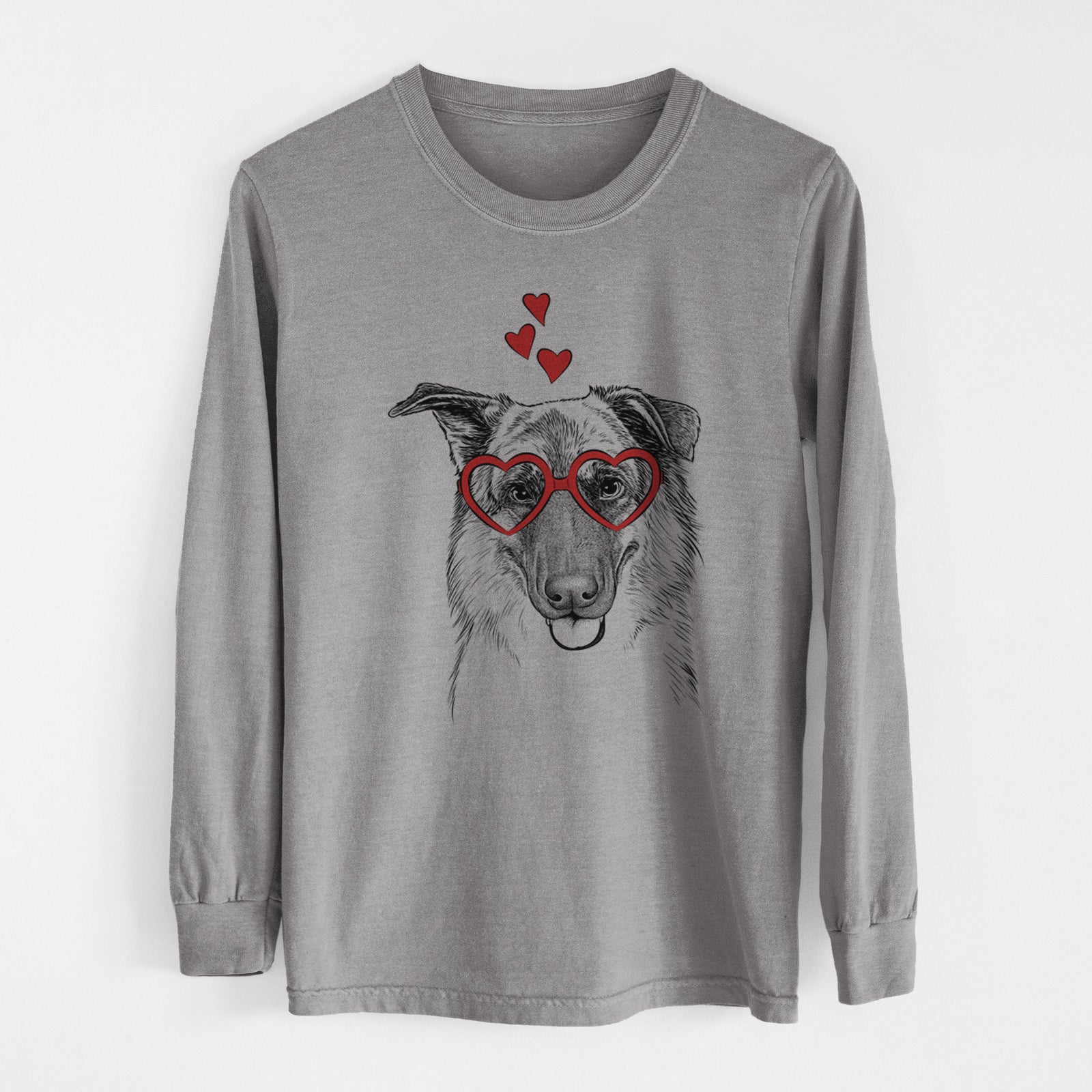 Valentine Henry the German Shepherd - Heavyweight 100% Cotton Long Sleeve