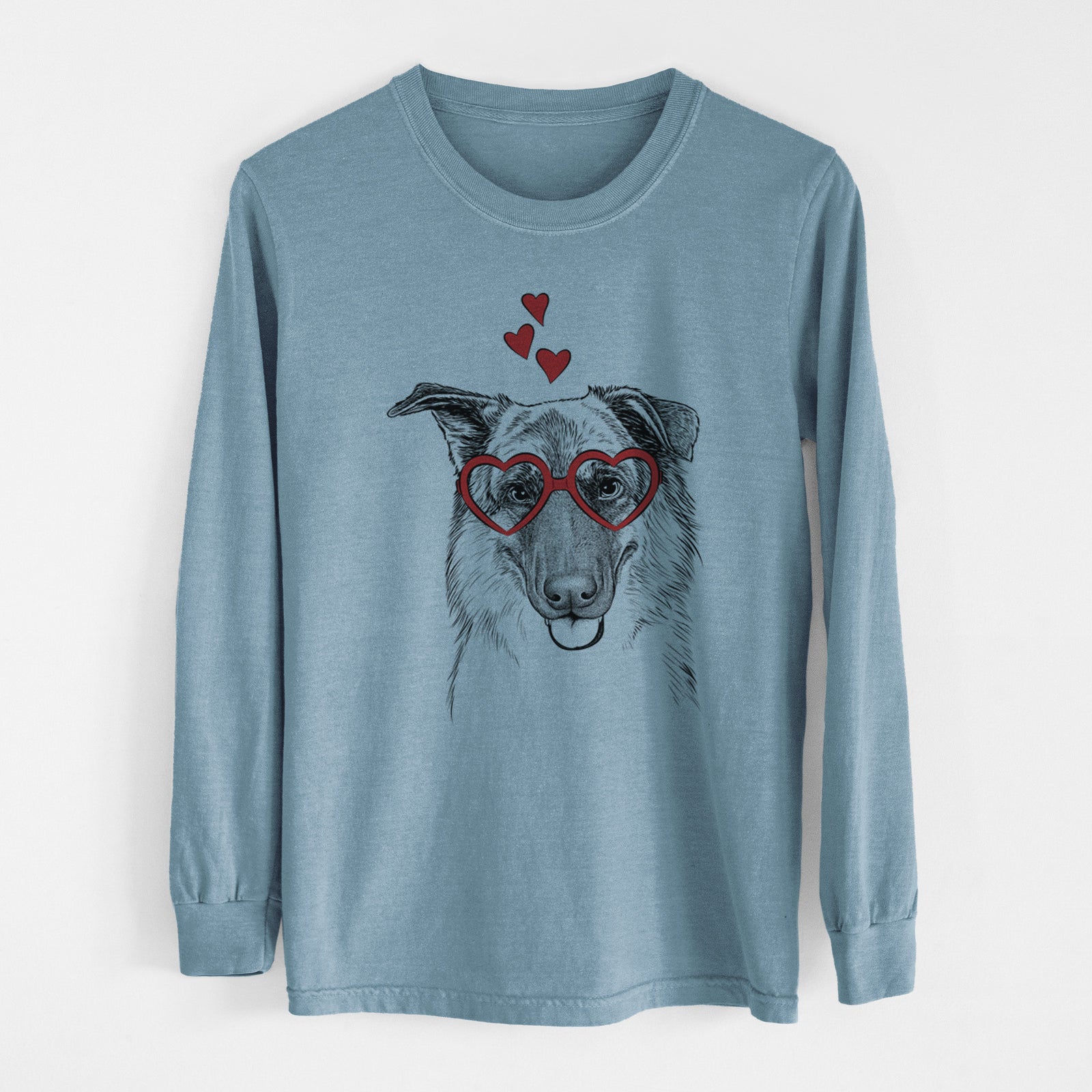 Valentine Henry the German Shepherd - Heavyweight 100% Cotton Long Sleeve