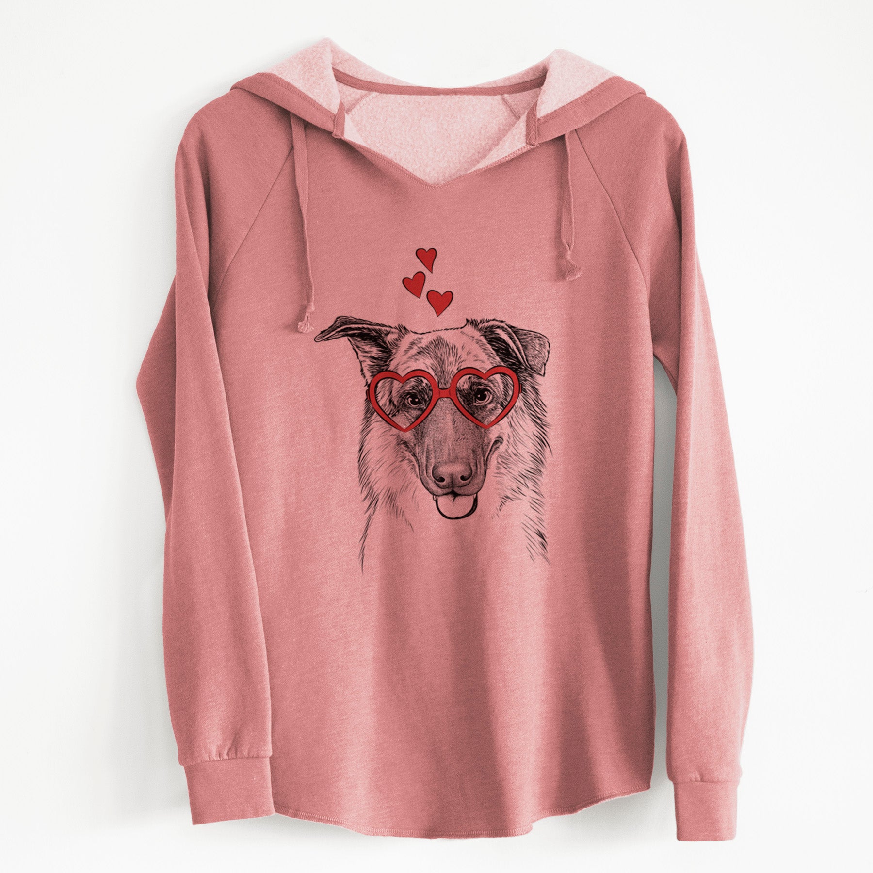 Valentine Henry the German Shepherd - Cali Wave Hooded Sweatshirt