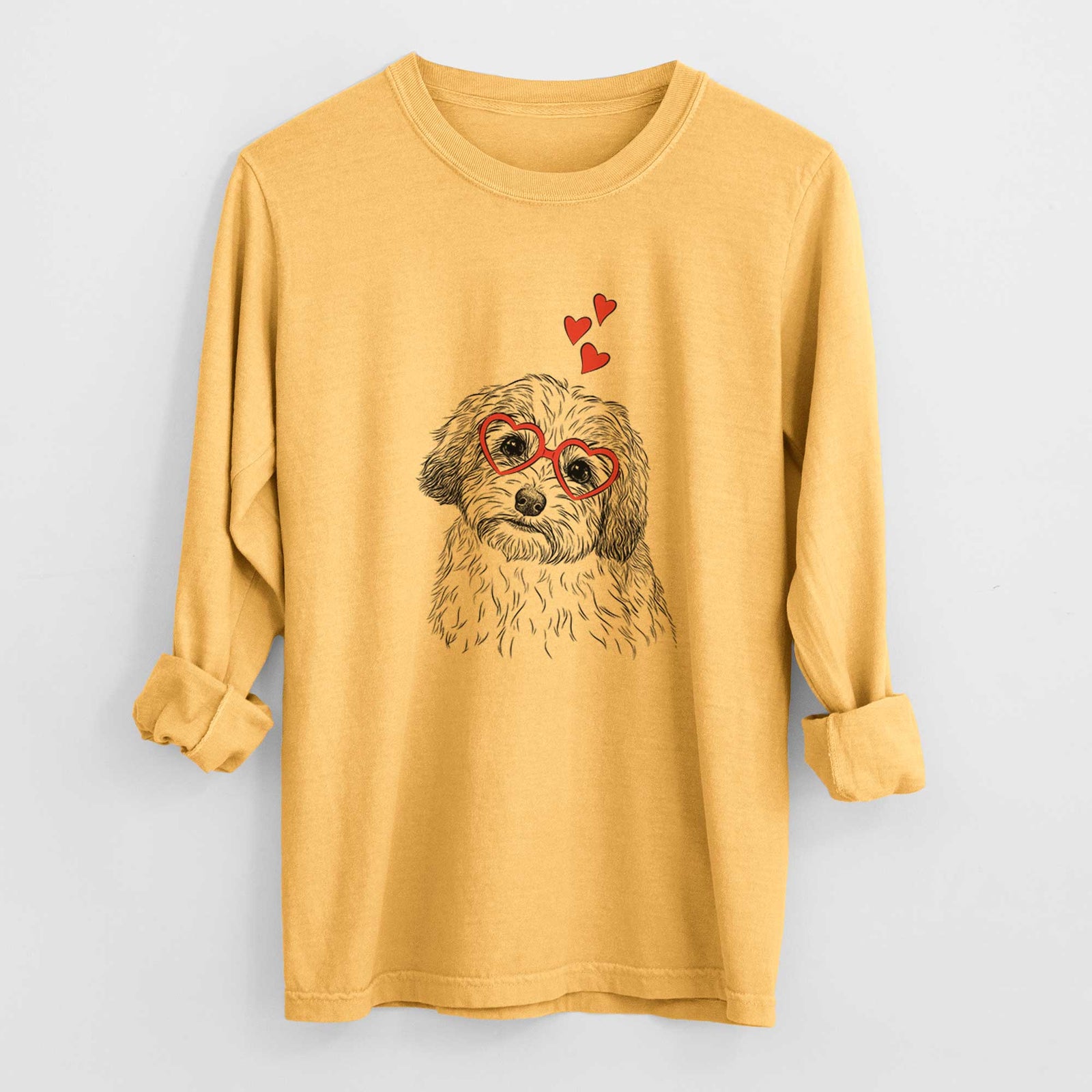 Valentine Henry the Havanese - Heavyweight 100% Cotton Long Sleeve