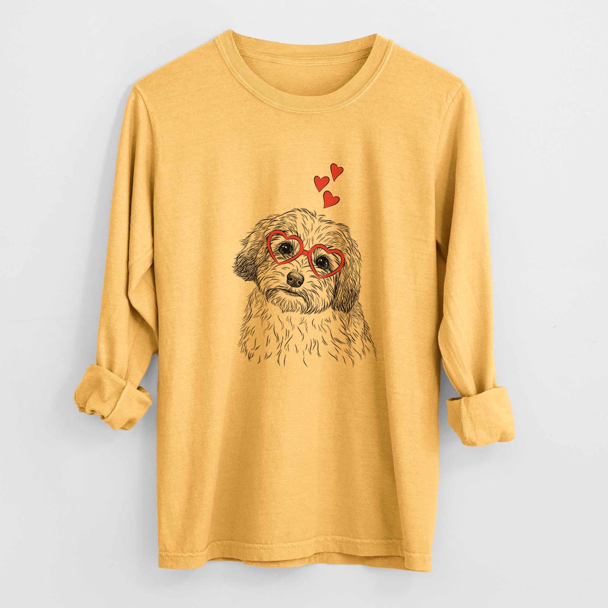 Valentine Henry the Havanese - Heavyweight 100% Cotton Long Sleeve