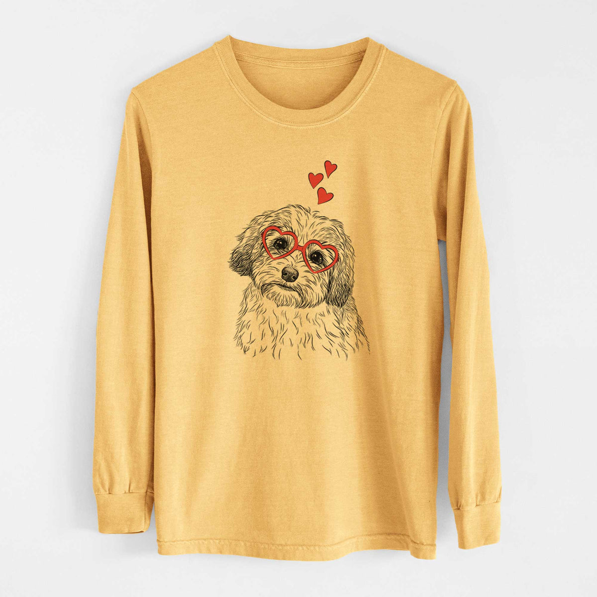 Valentine Henry the Havanese - Heavyweight 100% Cotton Long Sleeve