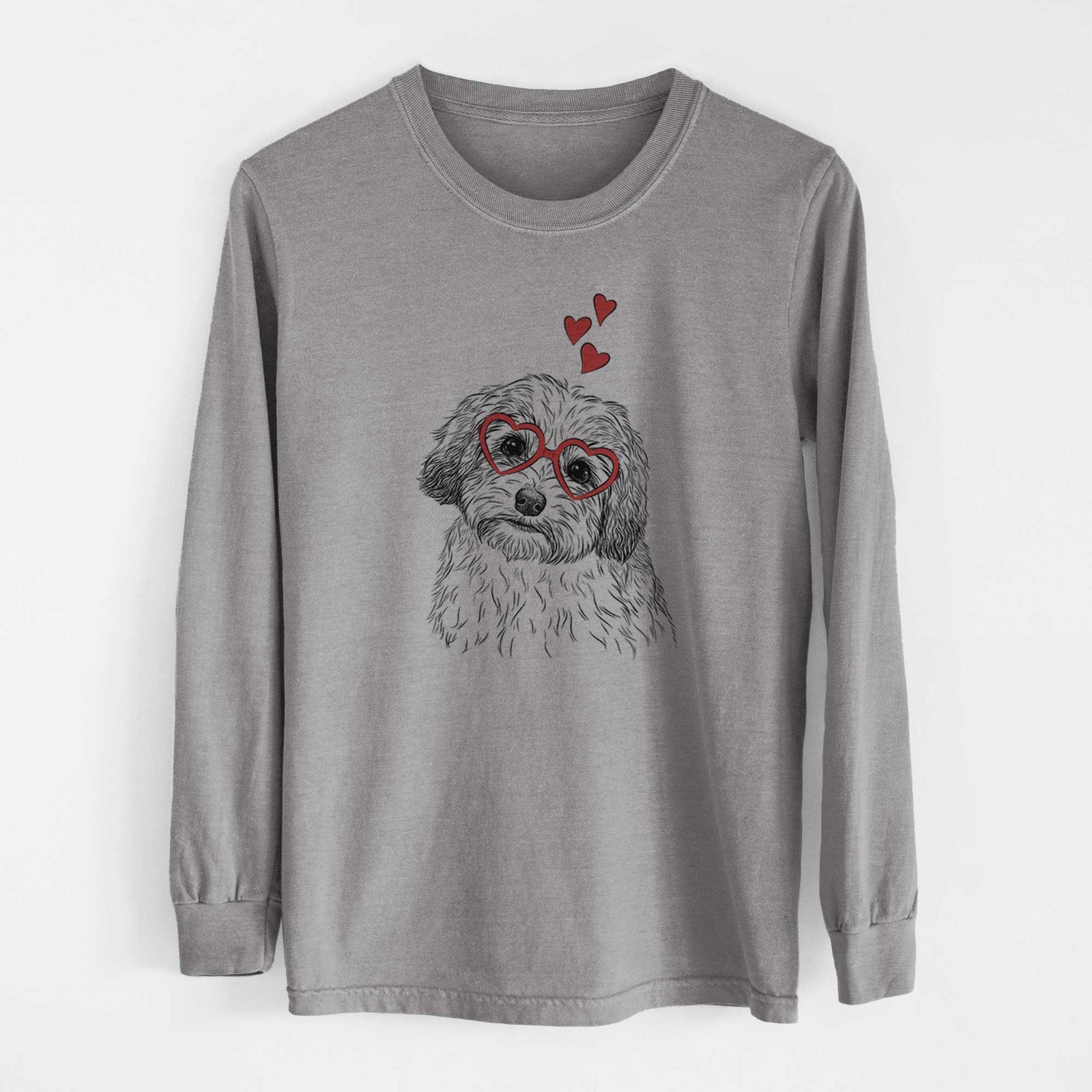 Valentine Henry the Havanese - Heavyweight 100% Cotton Long Sleeve