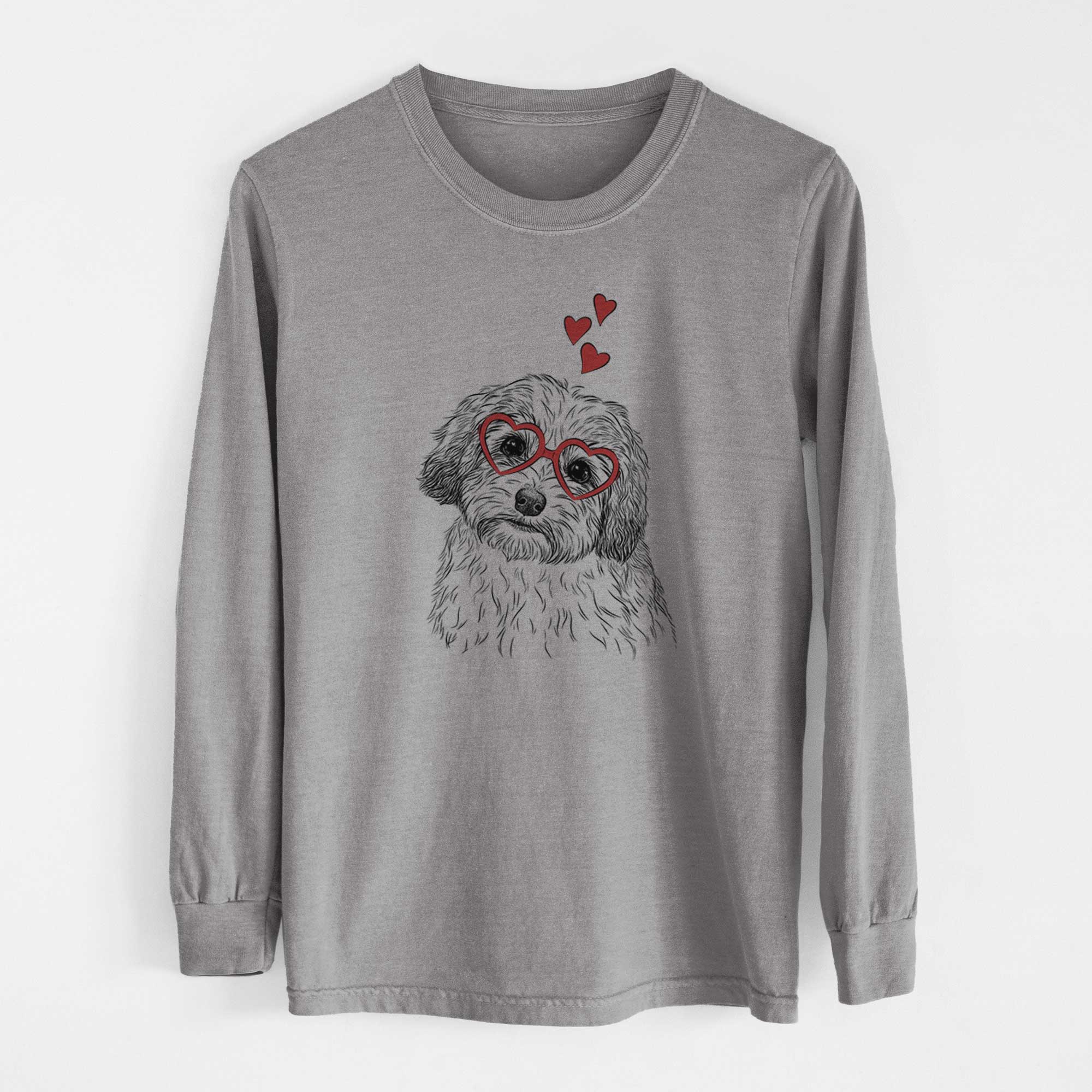 Valentine Henry the Havanese - Heavyweight 100% Cotton Long Sleeve