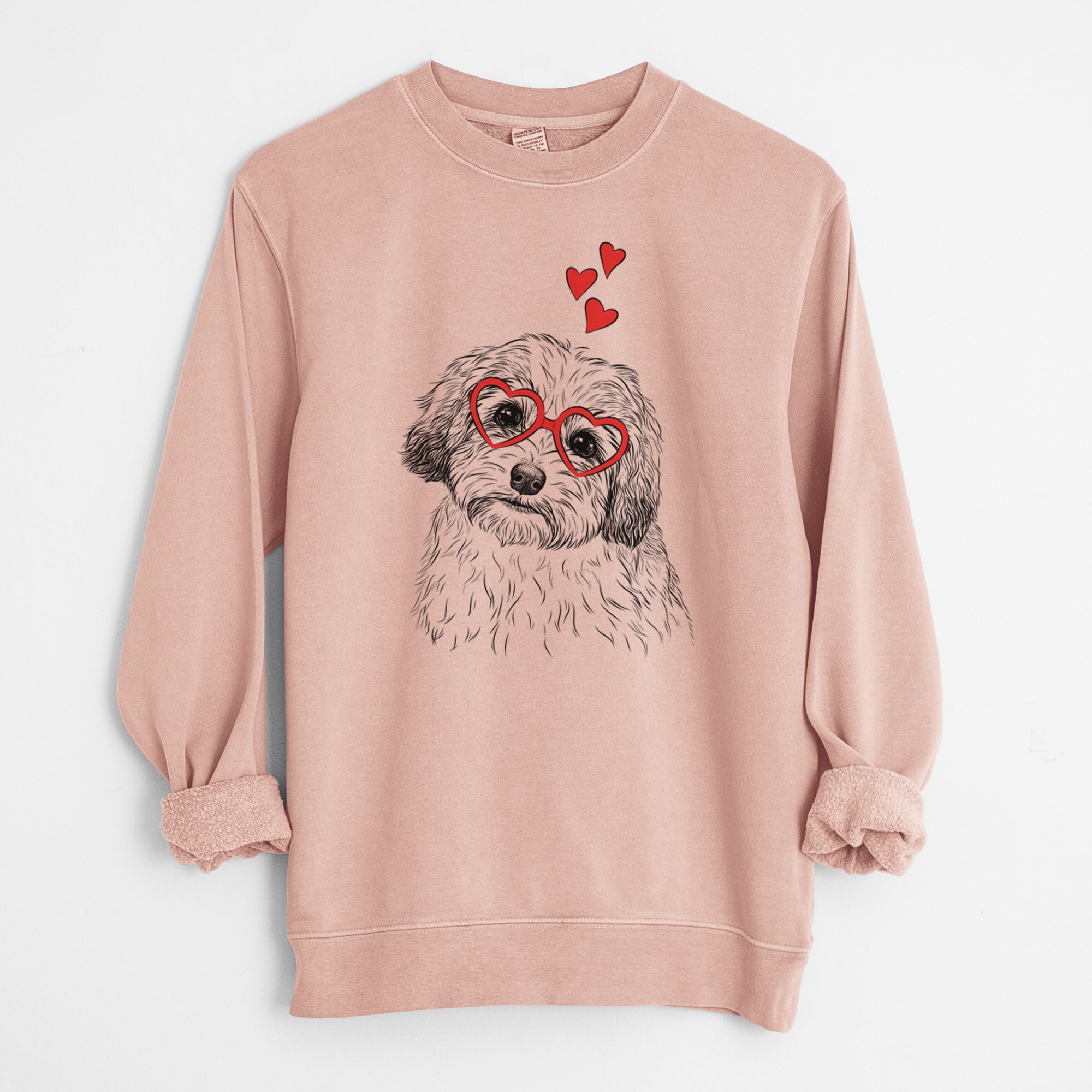 Valentine Henry the Havanese - Unisex Pigment Dyed Crew Sweatshirt