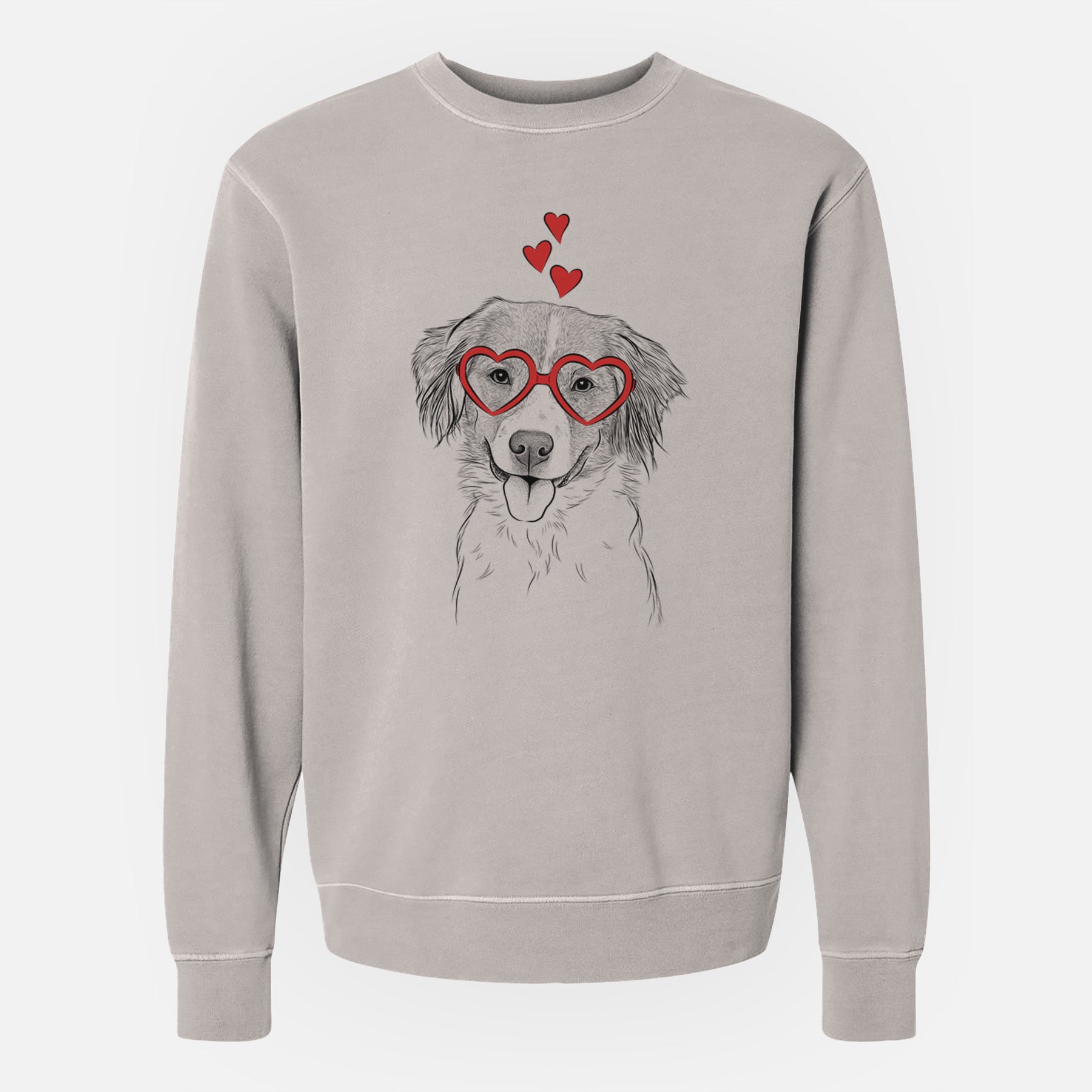 Valentine Hercules the Nederlandse Kooikerhondje - Unisex Pigment Dyed Crew Sweatshirt