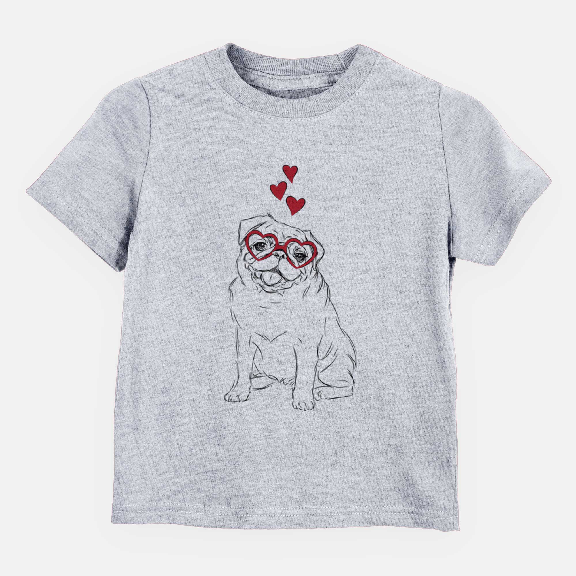 Valentine Higgins the Pug - Kids/Youth/Toddler Shirt