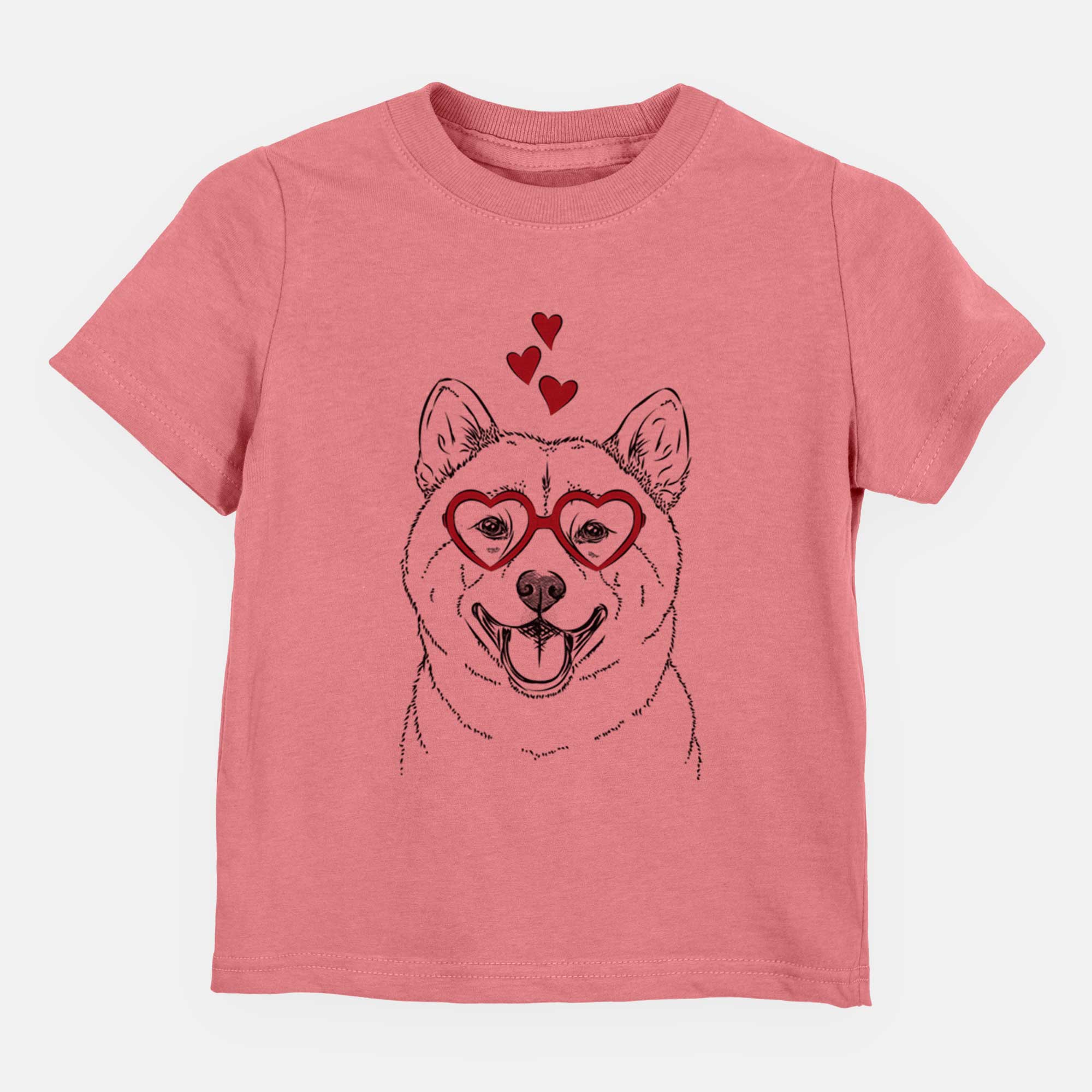 Valentine Hiro the Shiba Inu - Kids/Youth/Toddler Shirt