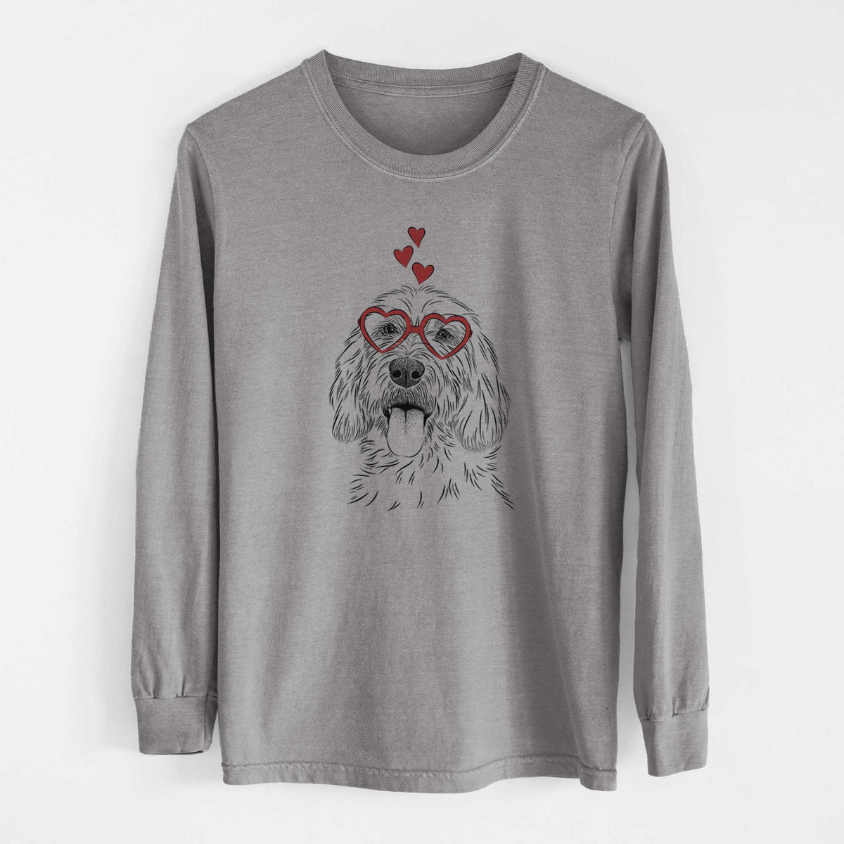 Valentine Homer the Grand Basset Griffon Vendeen - Heavyweight 100% Cotton Long Sleeve