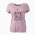 Valentine Hopper the Golden Retriever - Women's V-neck Shirt