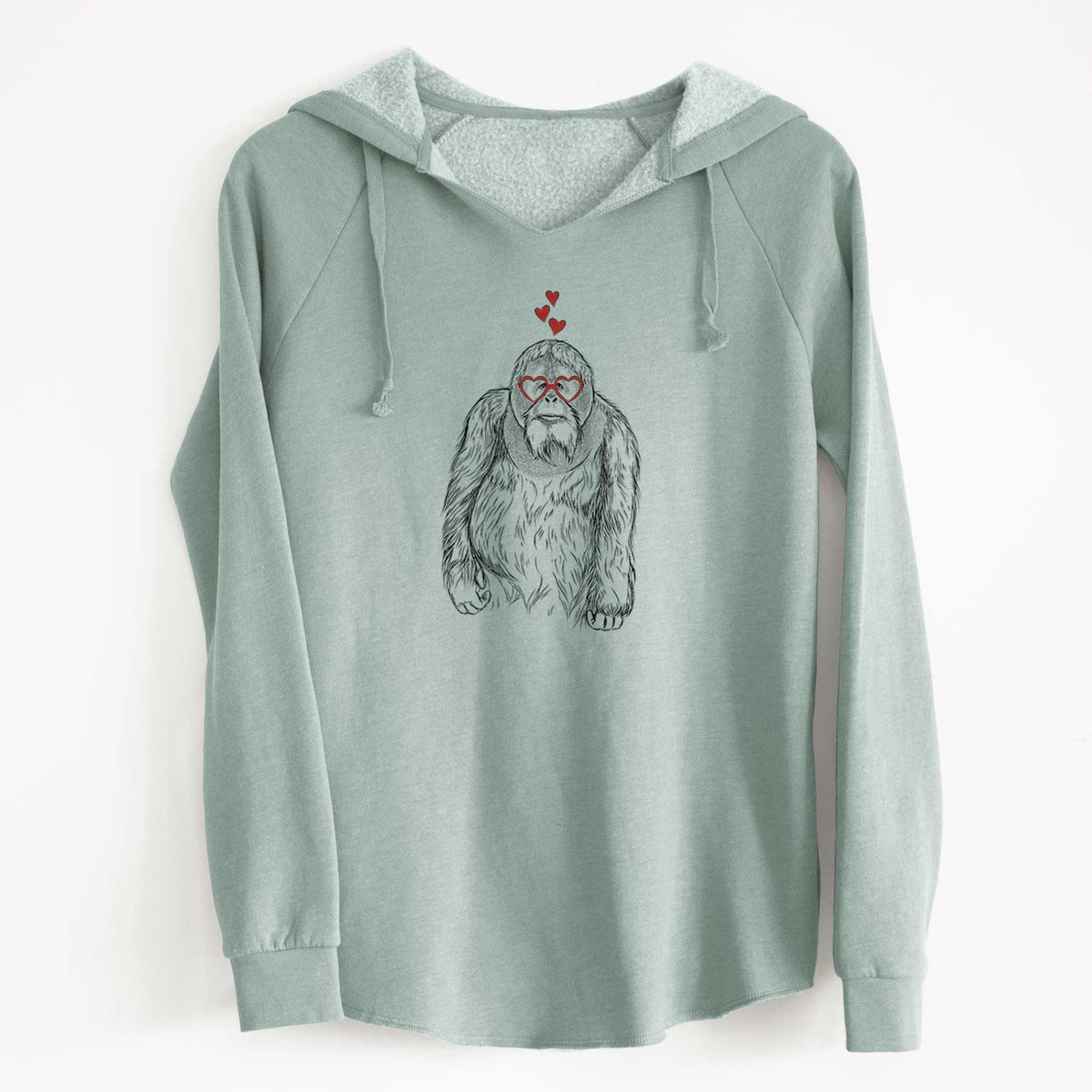Valentine Horace the Male Orangutan - Cali Wave Hooded Sweatshirt