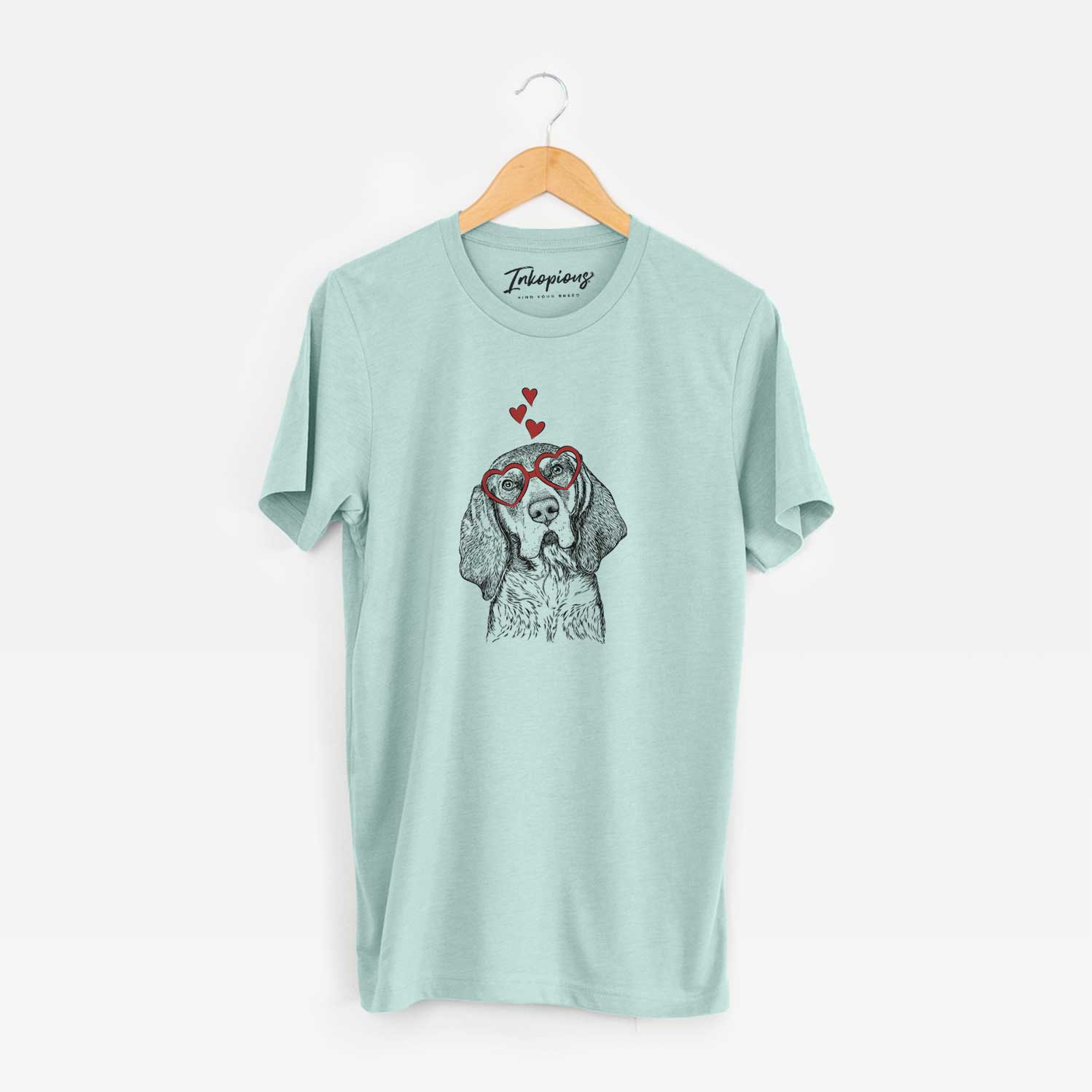 Valentine Huck the Bluetick Coonhound - Unisex Crewneck