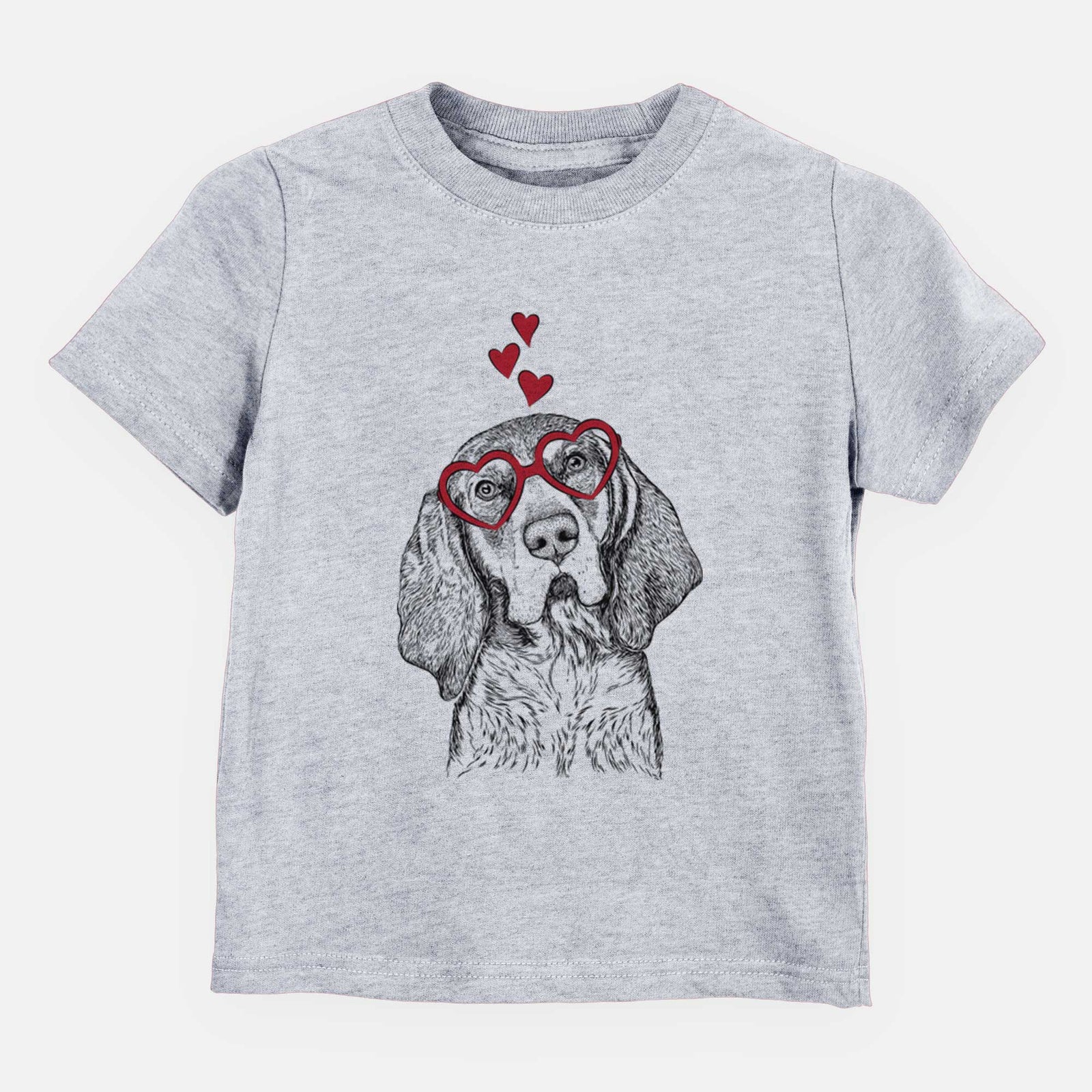 Valentine Huck the Bluetick Coonhound - Kids/Youth/Toddler Shirt