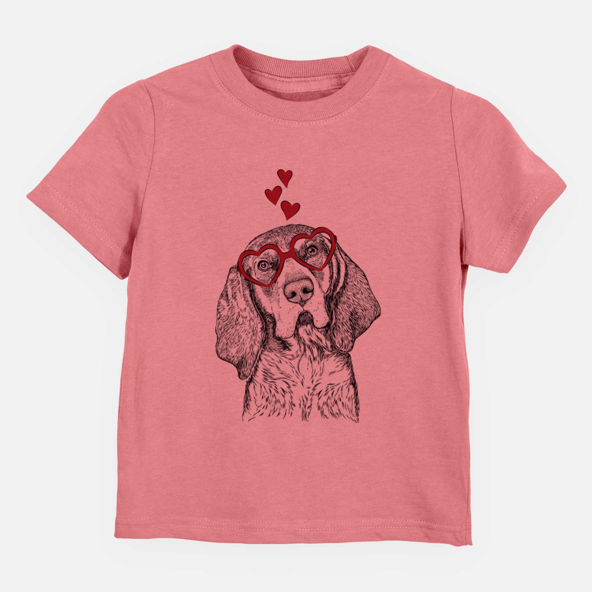 Valentine Huck the Bluetick Coonhound - Kids/Youth/Toddler Shirt