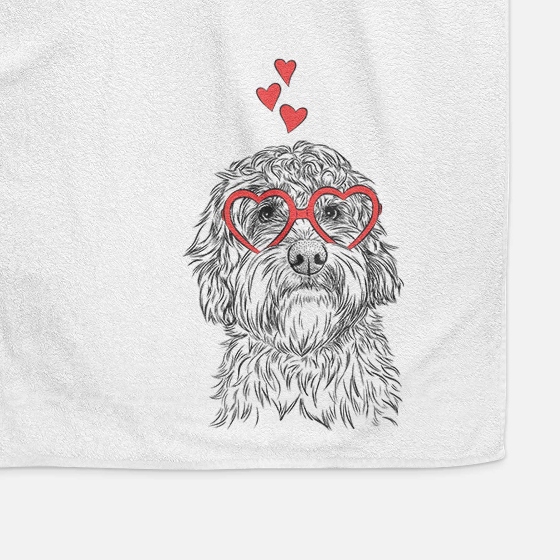 Huckleberry the Australian Labradoodle Decorative Hand Towel