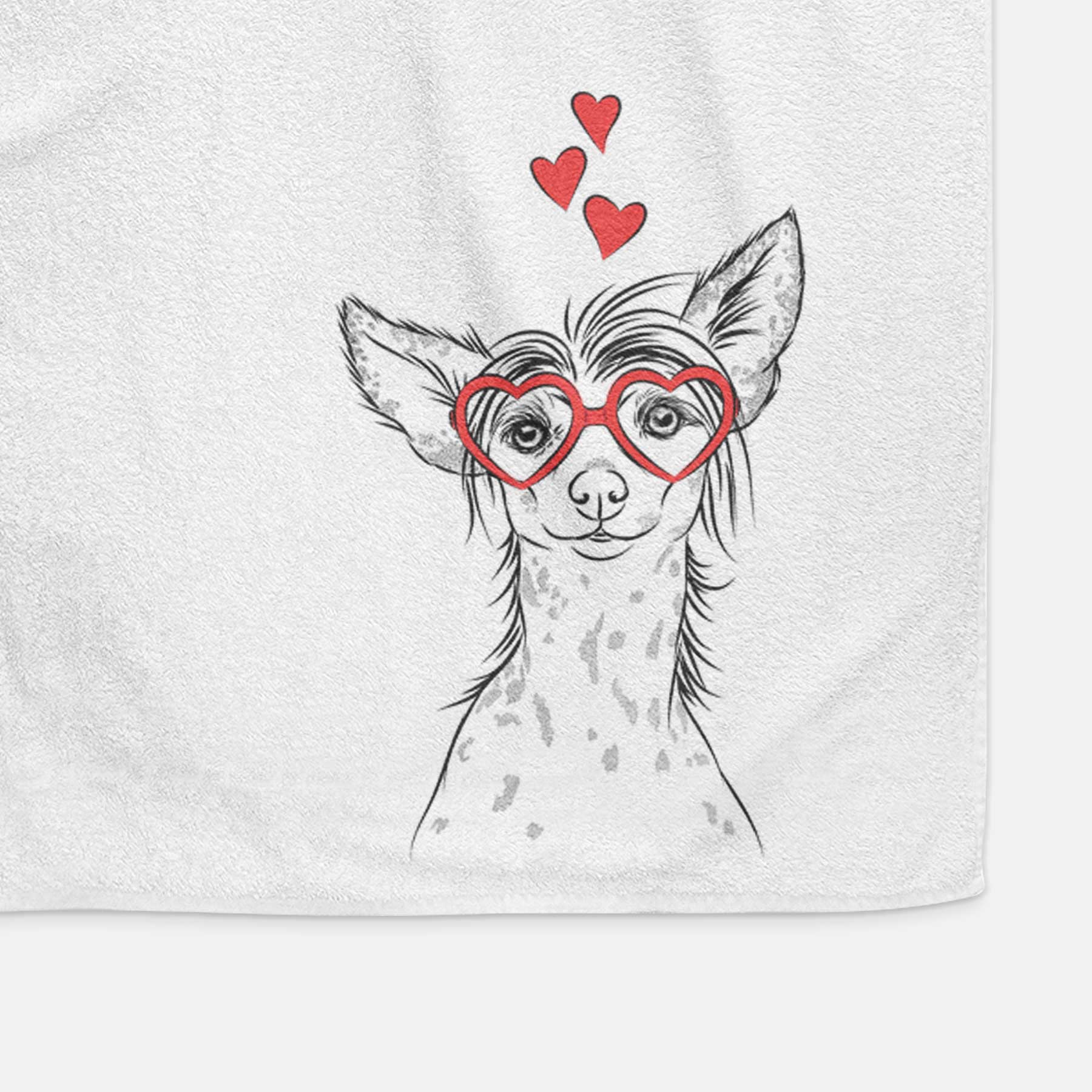 Hudson the Chinese Crested Decorative Hand Towel