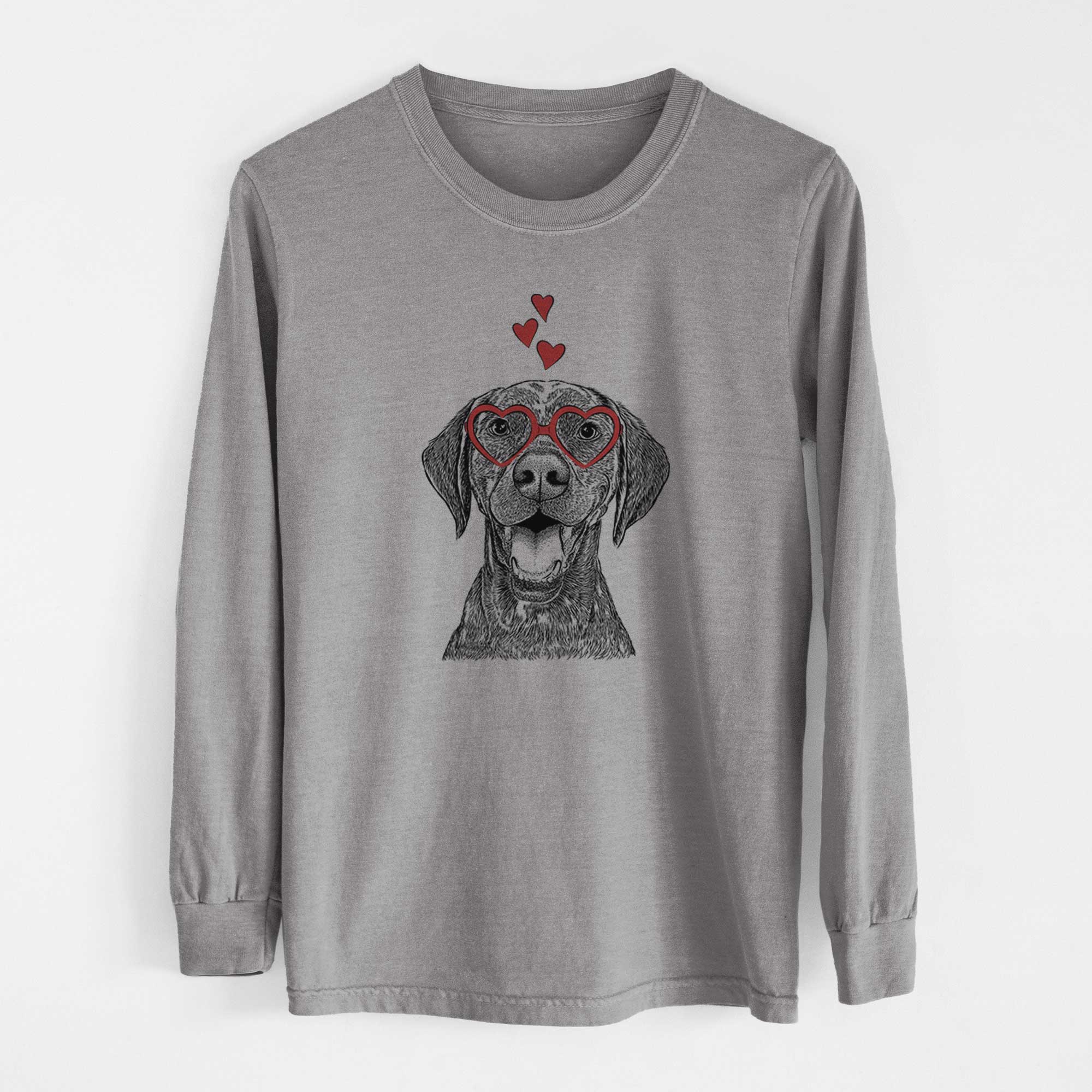Valentine Hudson the German Shorthaired Pointer - Heavyweight 100% Cotton Long Sleeve