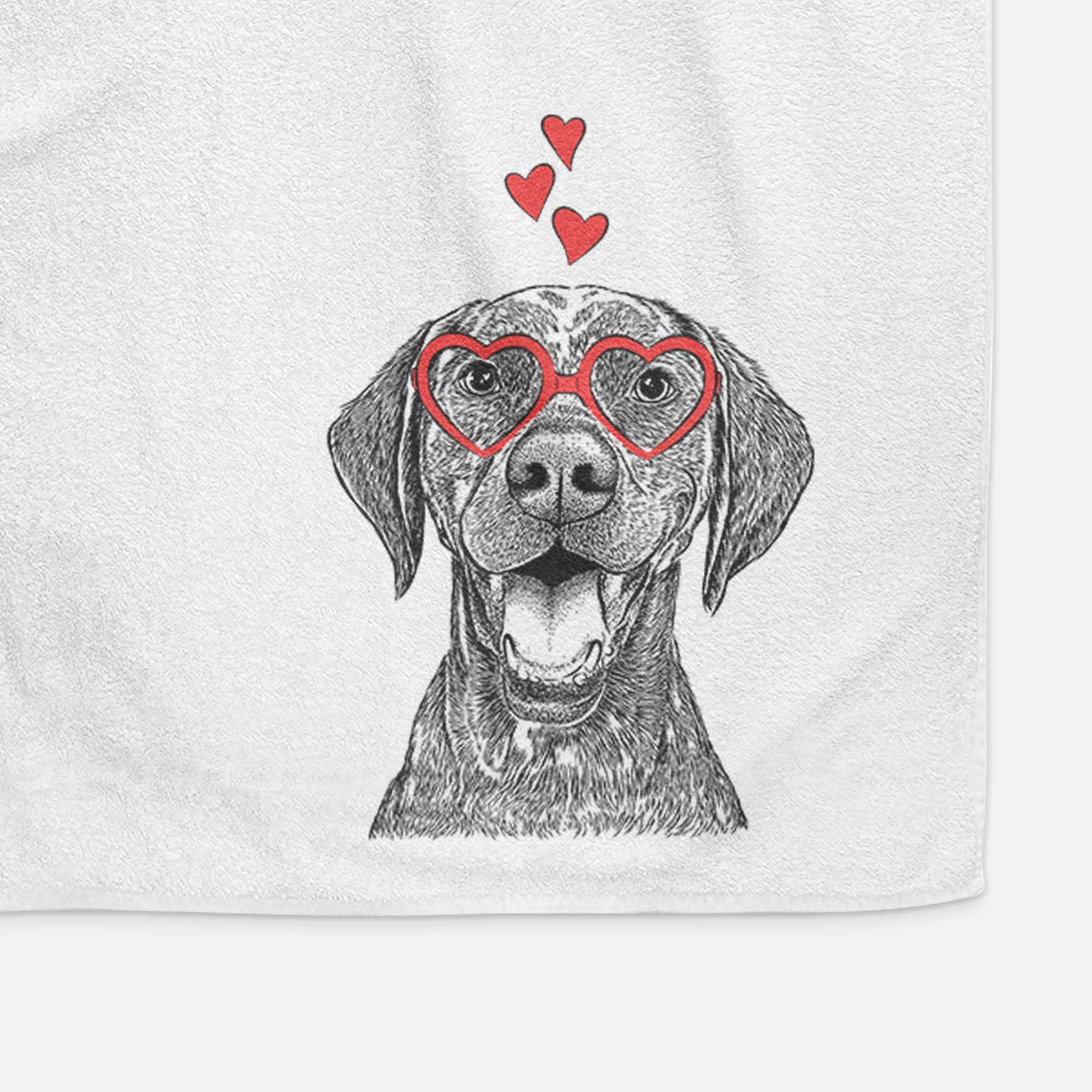 Hudson the German Shorthaired Pointer Decorative Hand Towel