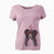 Valentine Indi the Border Collie - Women's V-neck Shirt