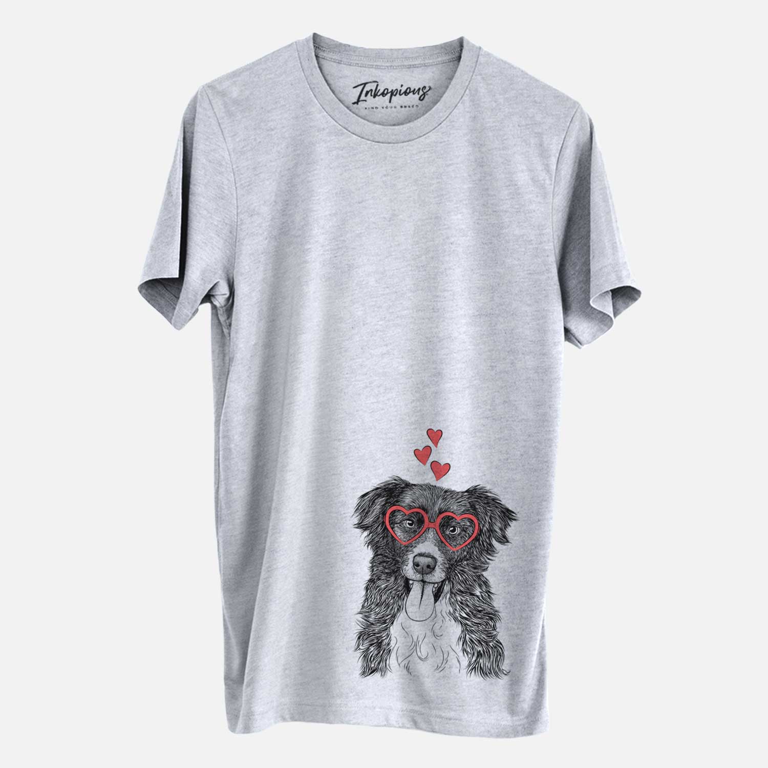 Valentine Indi the Border Collie - Unisex Crewneck