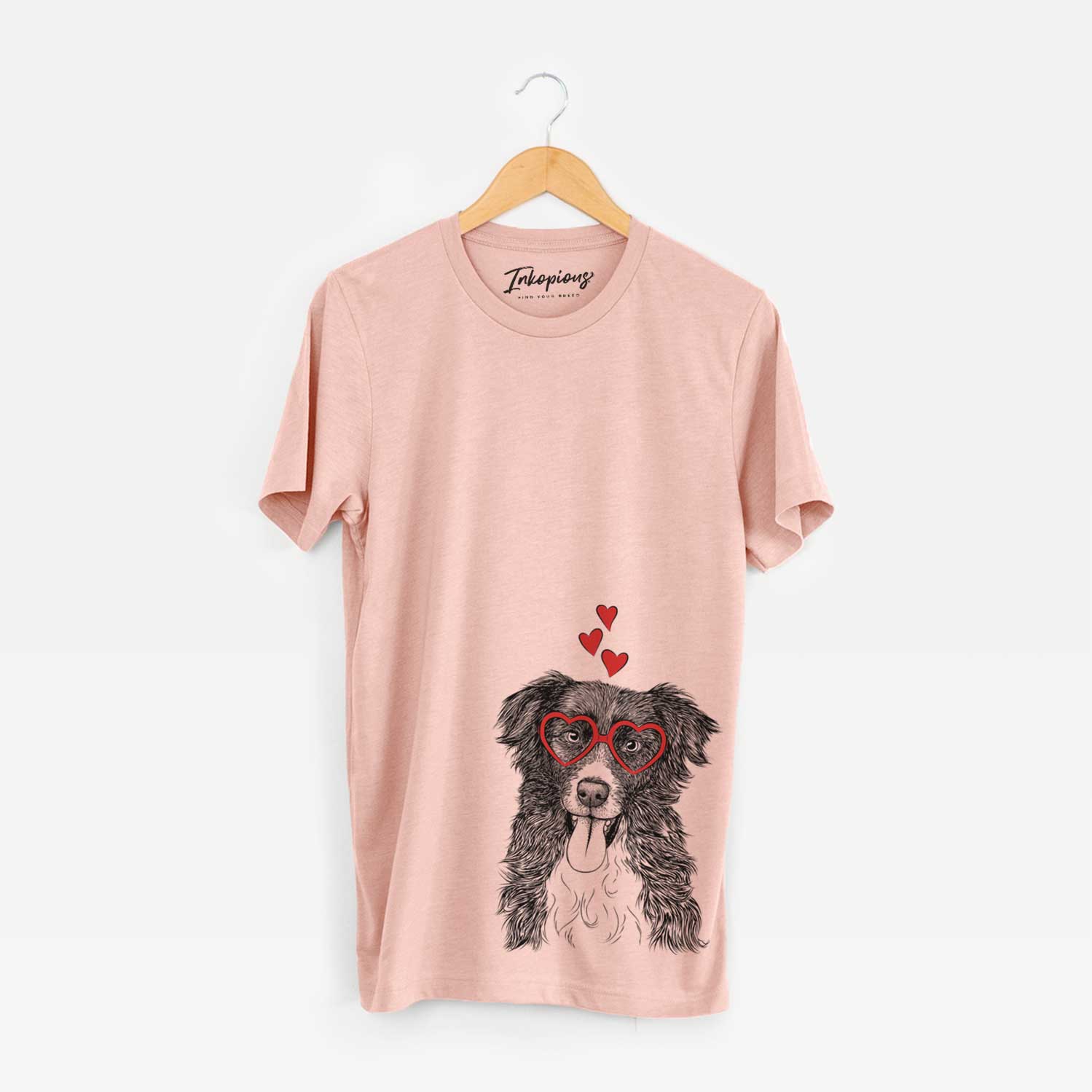 Valentine Indi the Border Collie - Unisex Crewneck