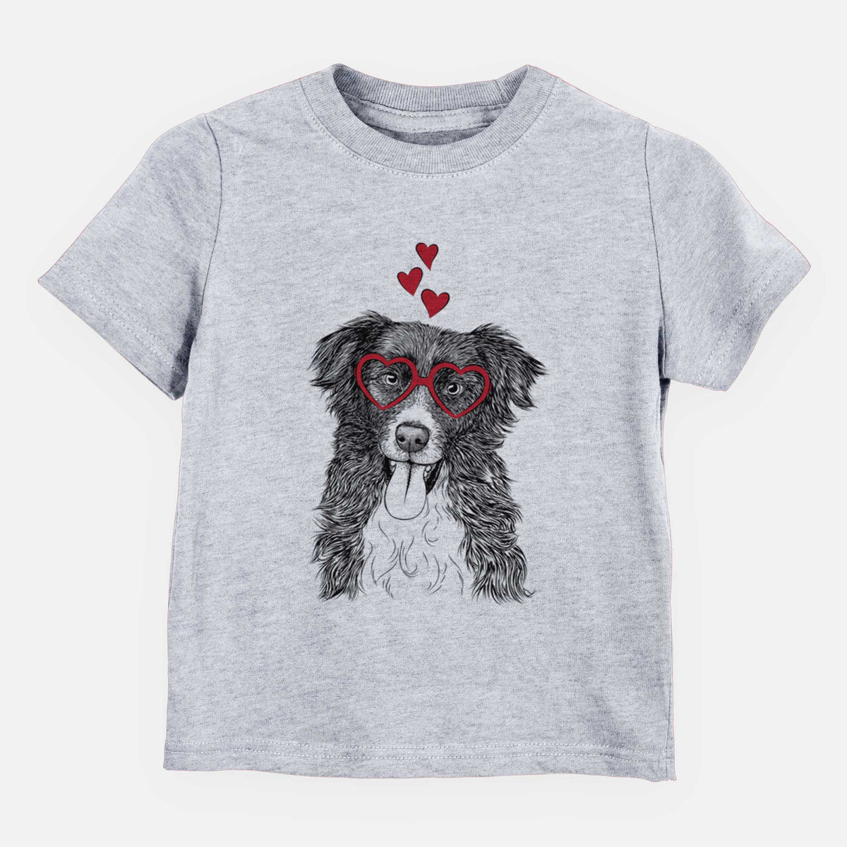 Valentine Indi the Border Collie - Kids/Youth/Toddler Shirt