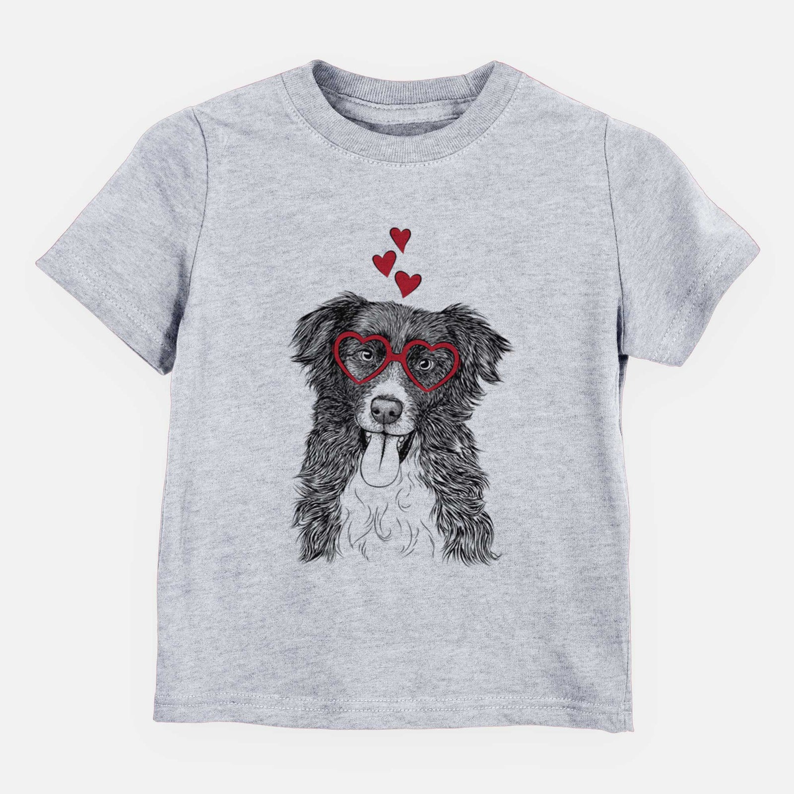 Valentine Indi the Border Collie - Kids/Youth/Toddler Shirt