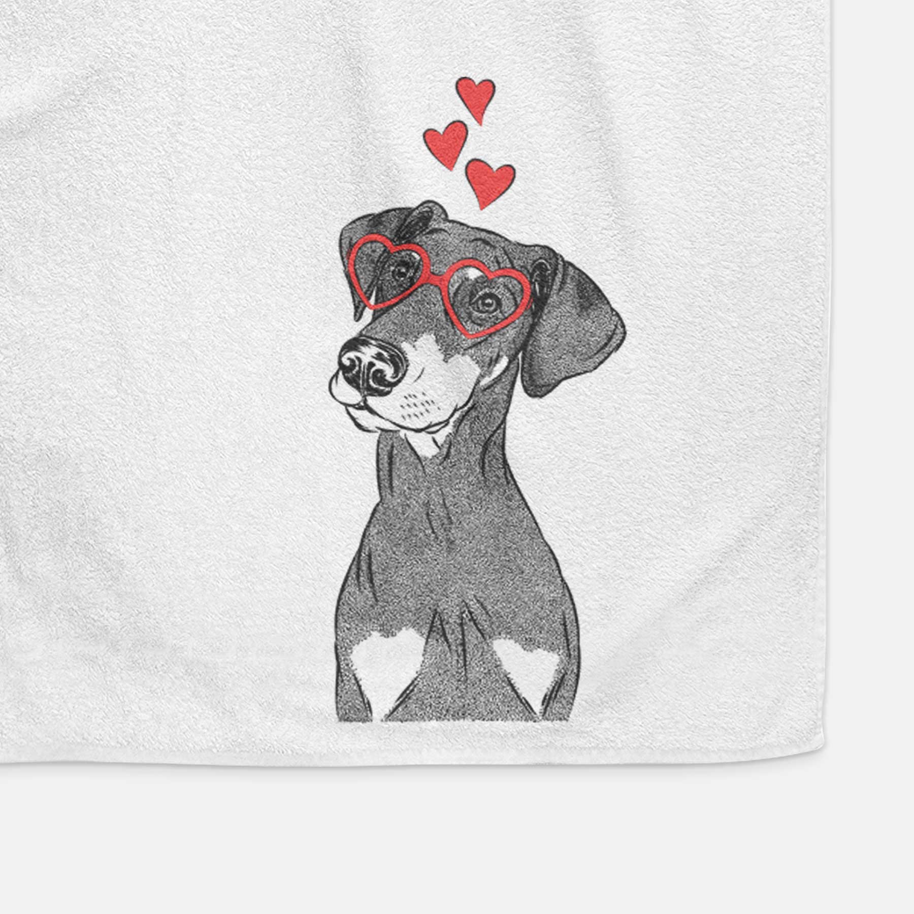 Iroh the Doberman Pinscher Decorative Hand Towel