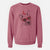 Valentine Ivy the Pitbull Mix - Unisex Pigment Dyed Crew Sweatshirt