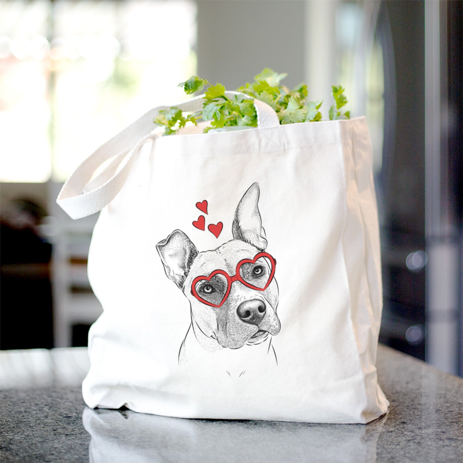 Ivy the Pitbull Mix - Tote Bag