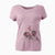 Valentine Jack the English Bulldog - Women's Perfect V-neck Shirt