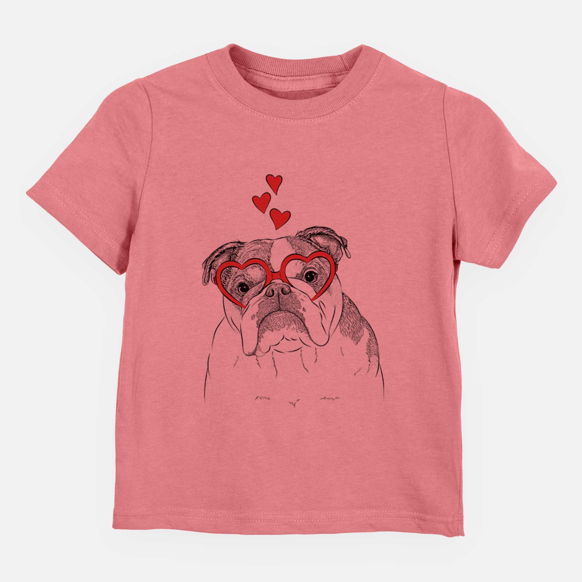 Valentine Jack the English Bulldog - Kids/Youth/Toddler Shirt