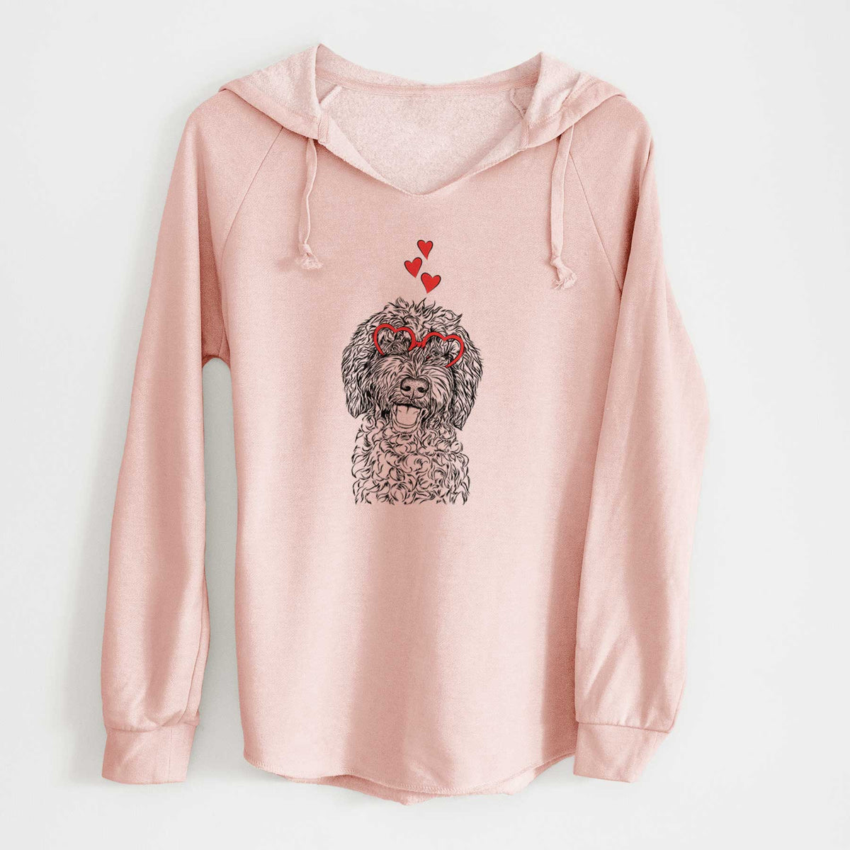 Valentine Jack the Chocolate Labradoodle - Cali Wave Hooded Sweatshirt